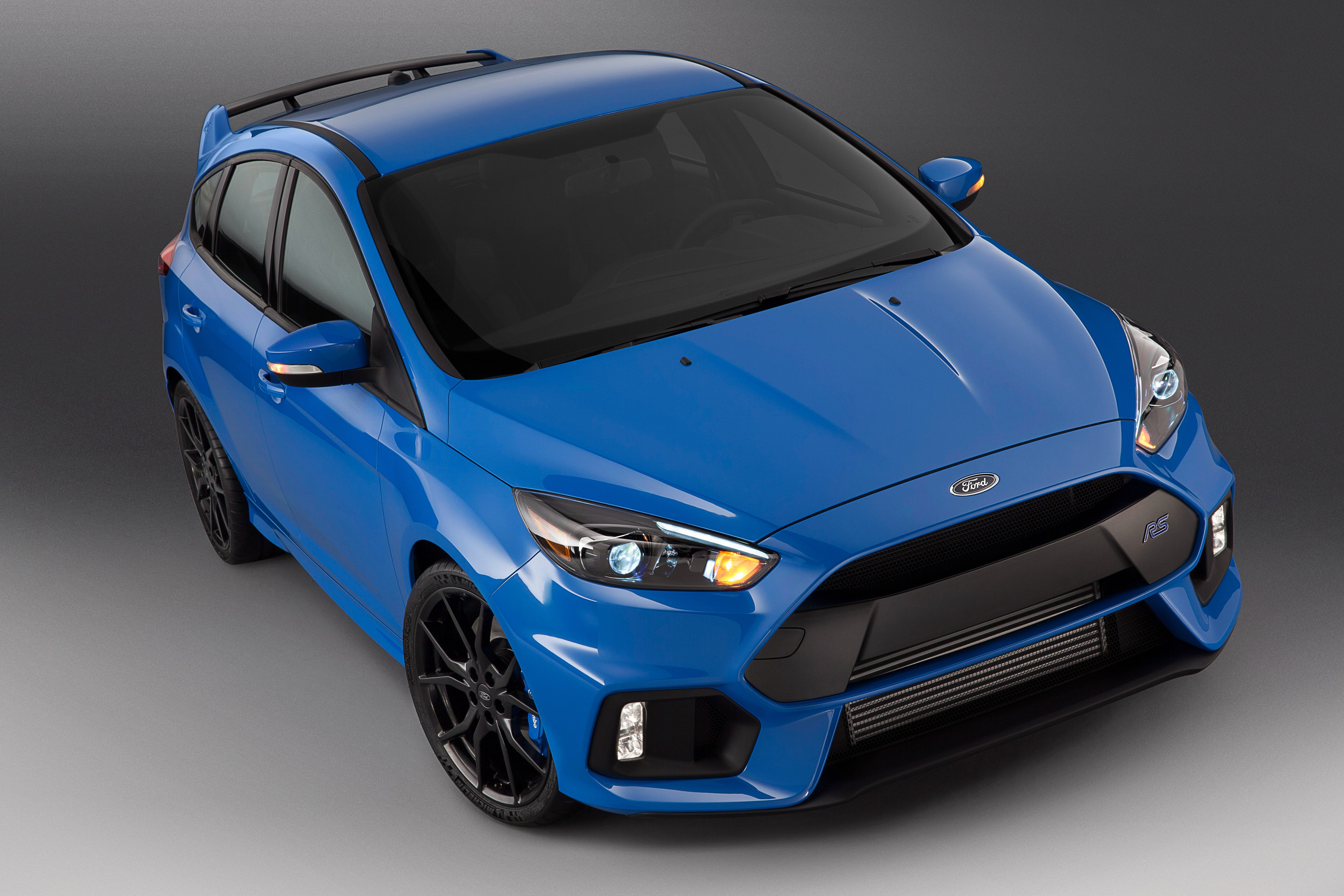 Blue 2015 Ford Focus RS US-spec Front HD Wallpaper