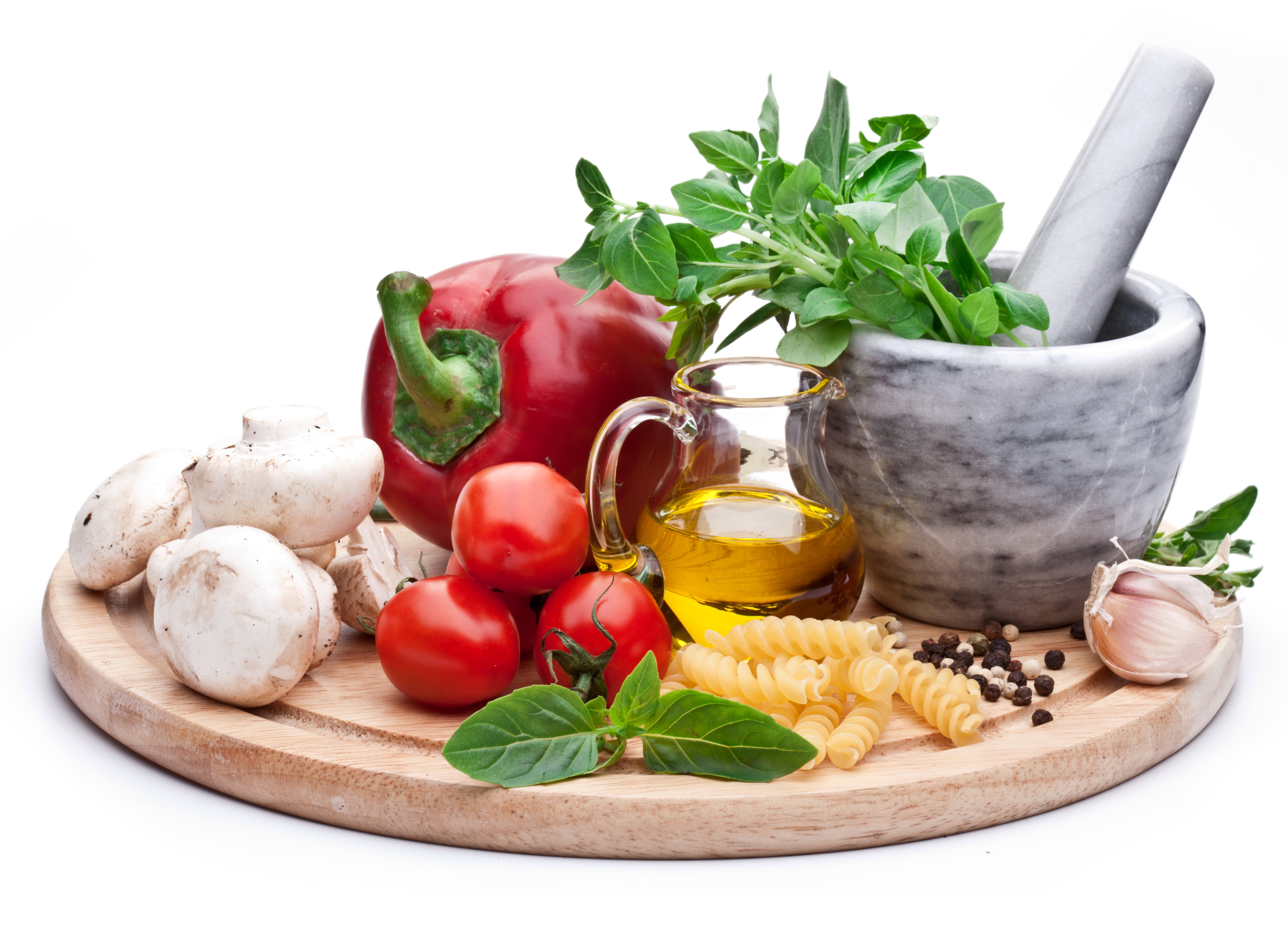 Vegetables and Pasta Ingredients HD Wallpaper