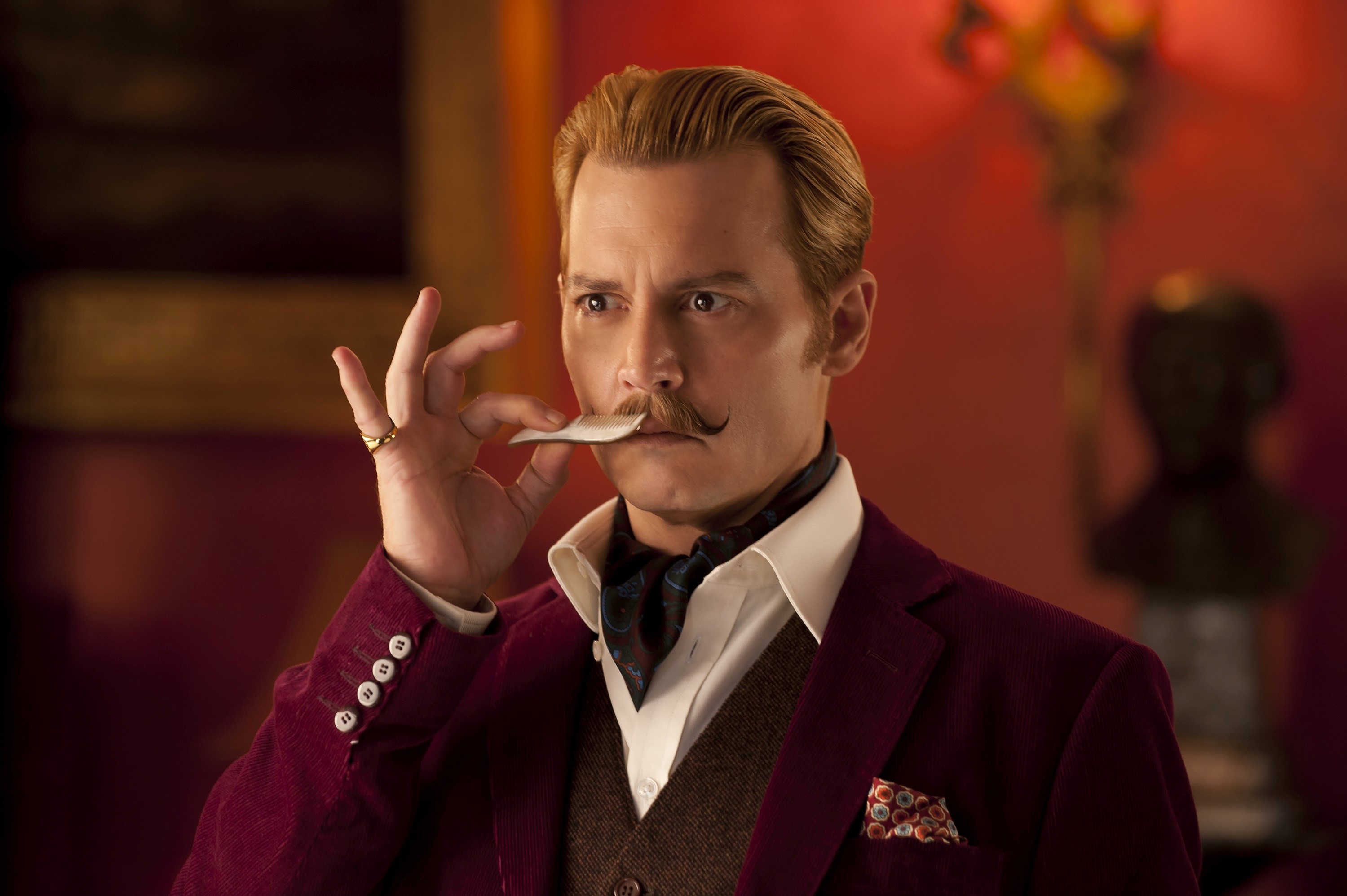 Mortdecai 2015 Johnny Depp Men HD Wallpaper