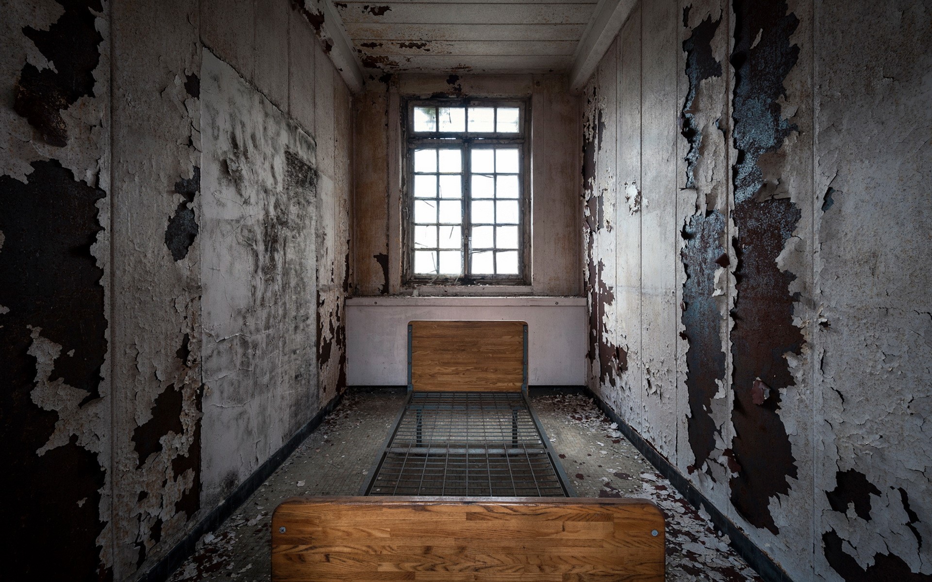 Room Bed Window Old HD Wallpaper
