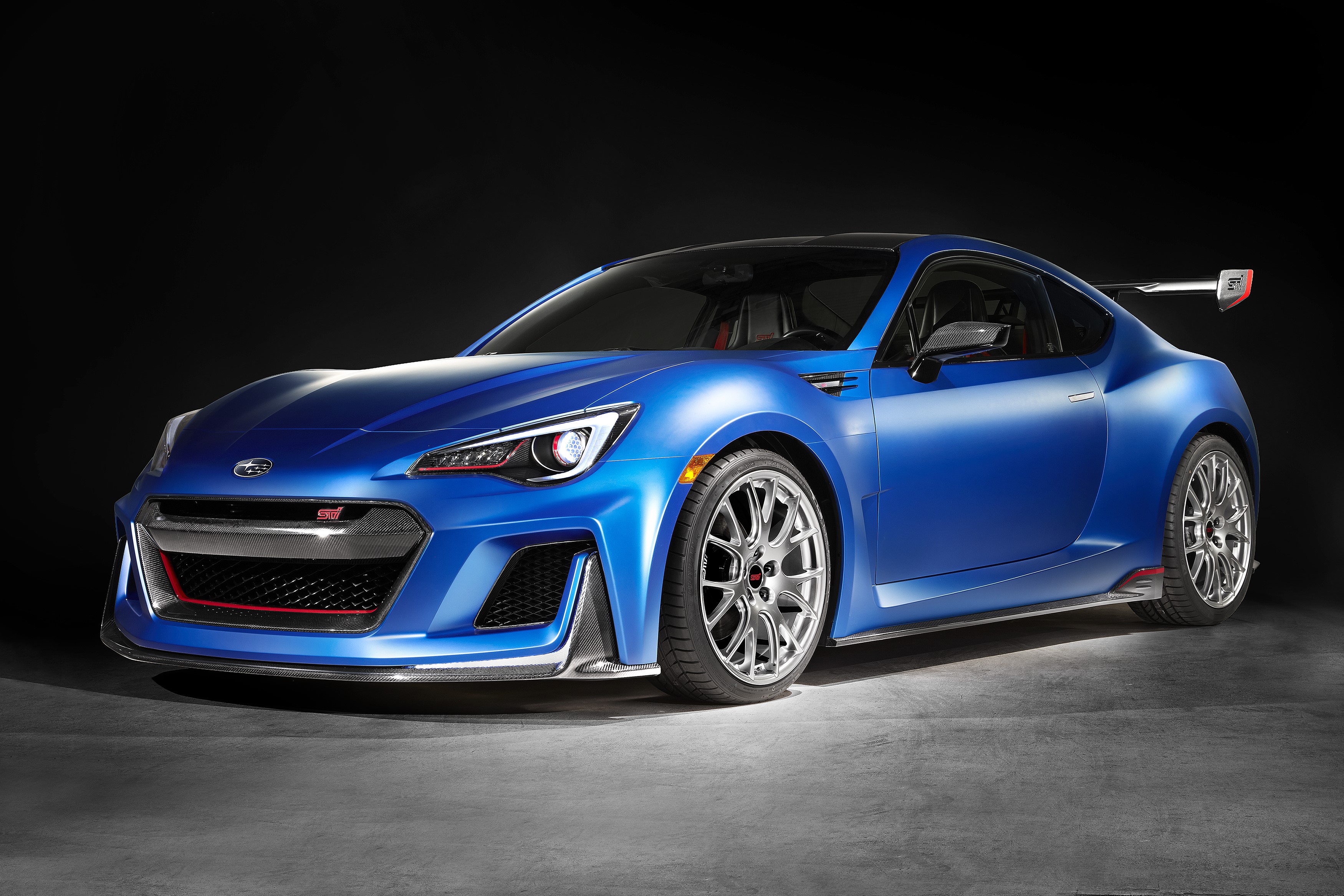 Blue Subaru BRZ STI Performance Concept Car HD Wallpaper