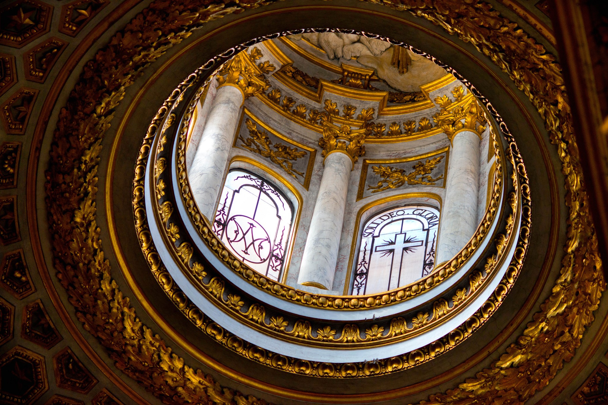 Interior of San Luigi dei Francesi, Rome HD Wallpaper