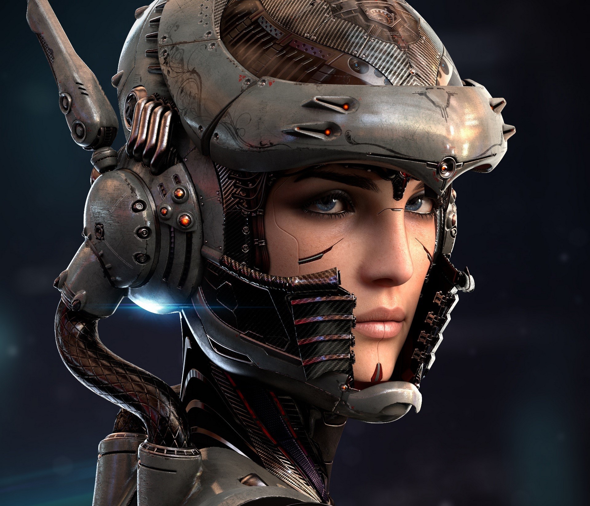 Sengjoon Cybernetic Organism with Helmet HD Wallpaper