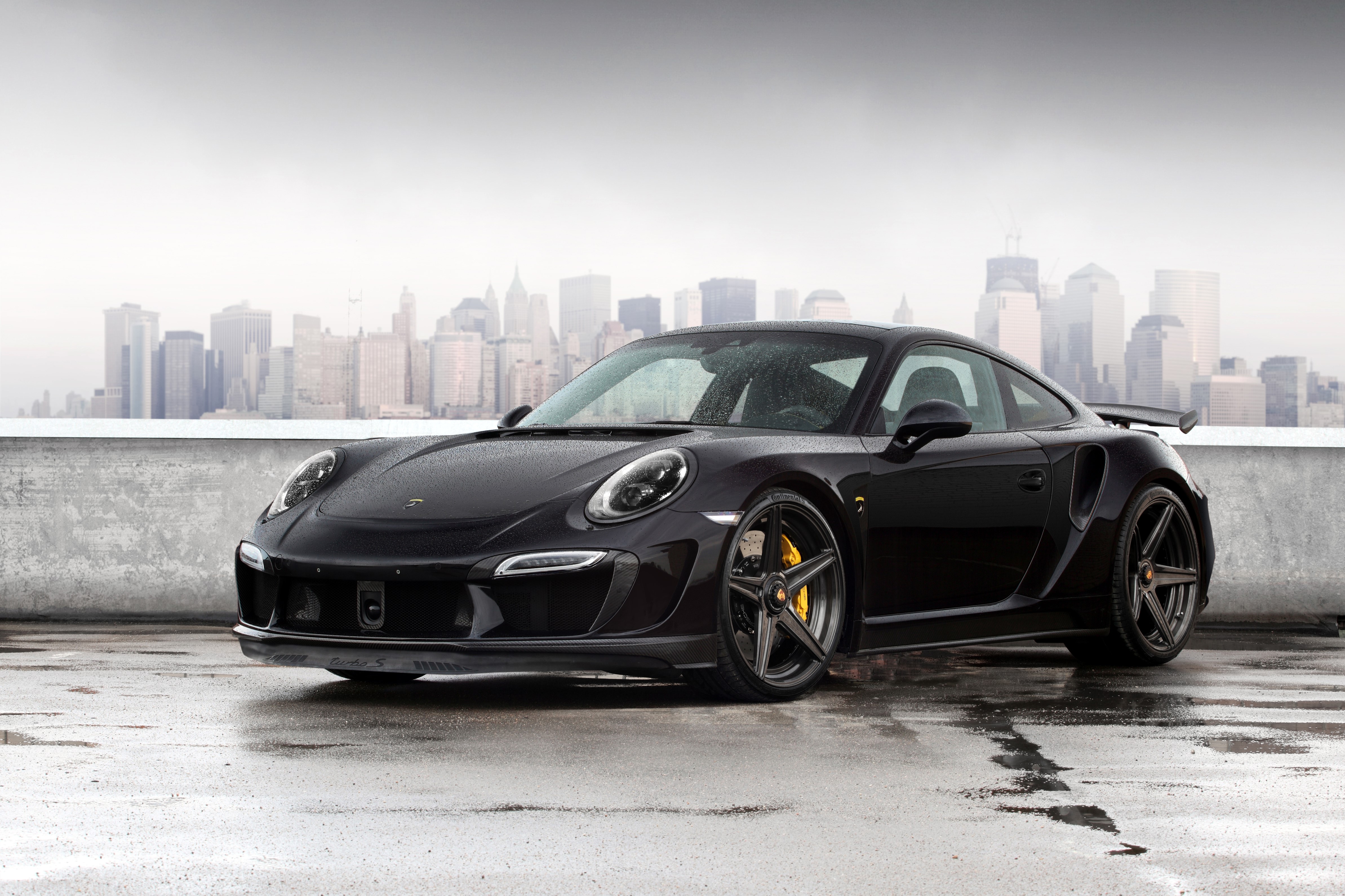 Black Porsche 911 991 Turbo GTR HD Wallpaper