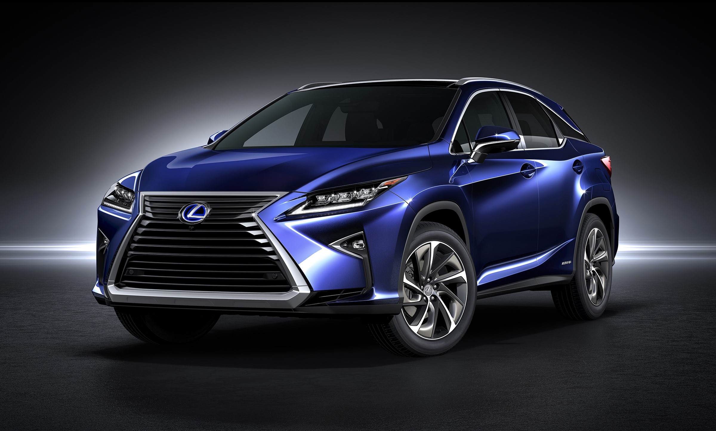 Blue Lexus RX 450h Hybrid SUV HD Wallpaper