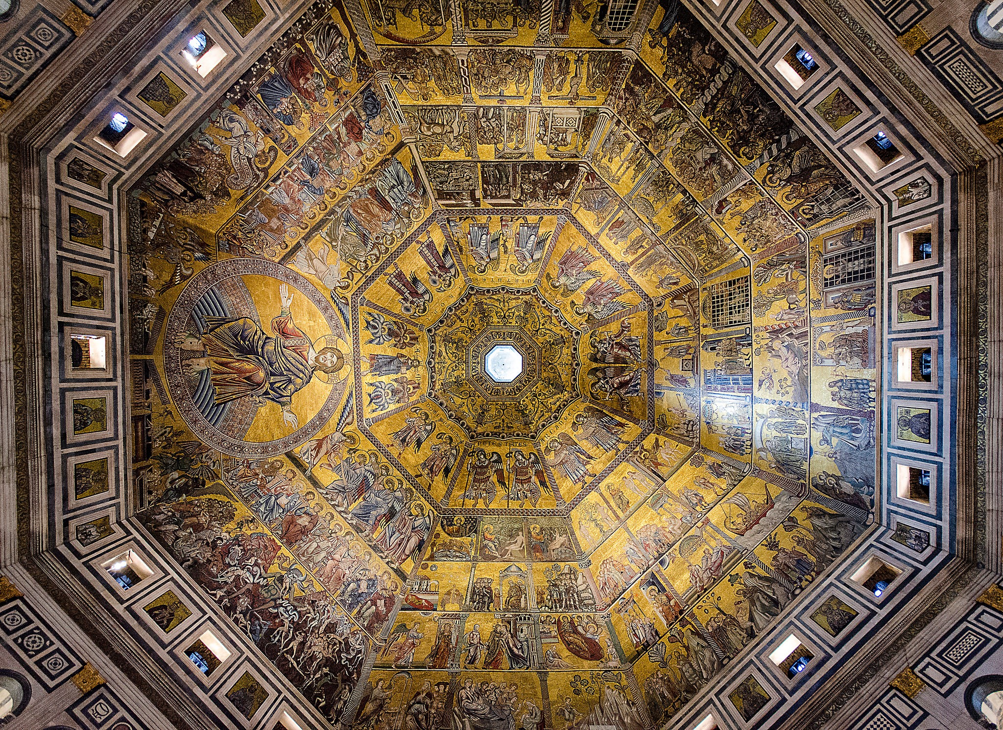Florence Baptistery Dome Mosaics HD Wallpaper