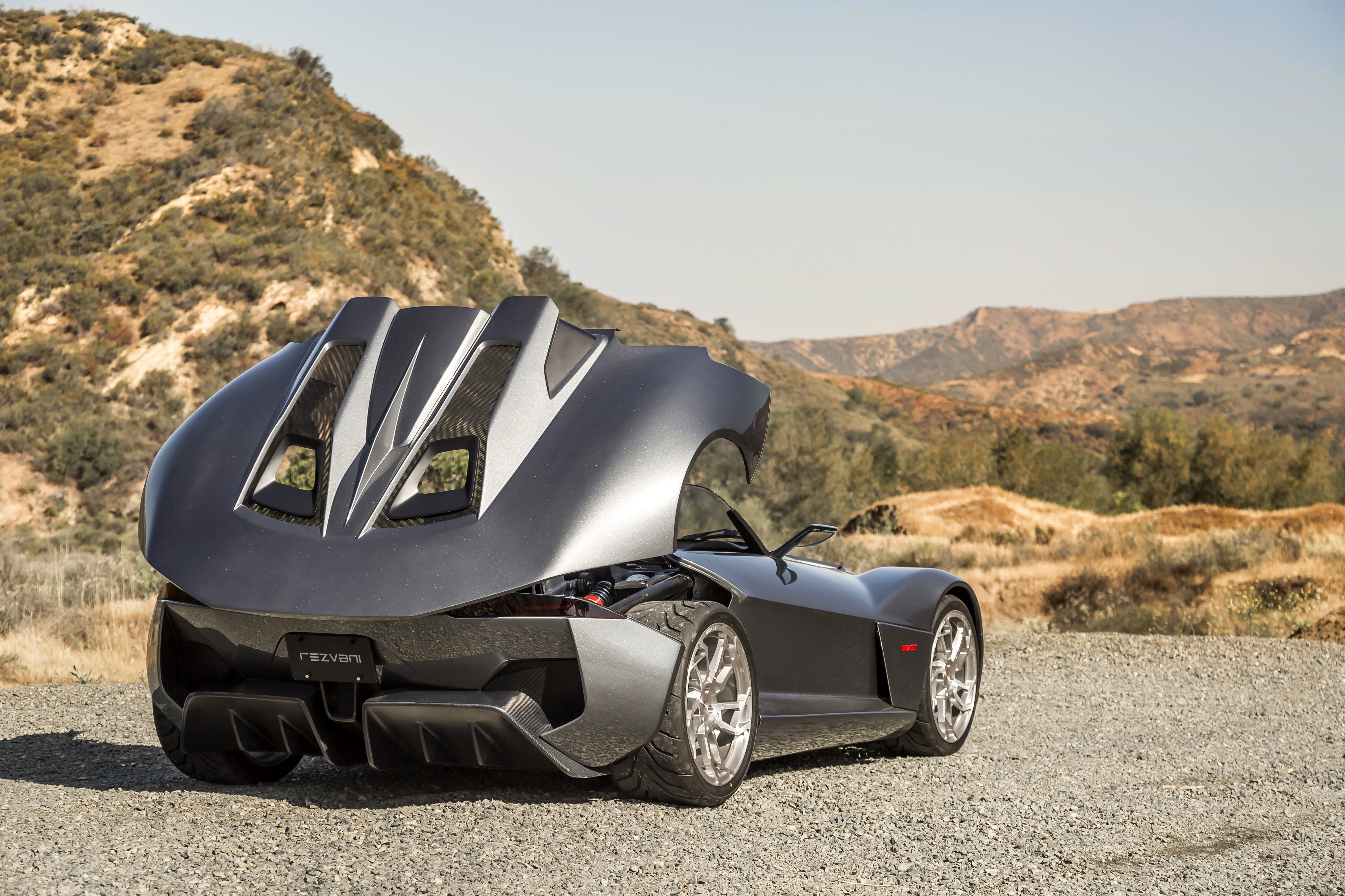 2015 Rezvani Beast Grey Back View HD Wallpaper