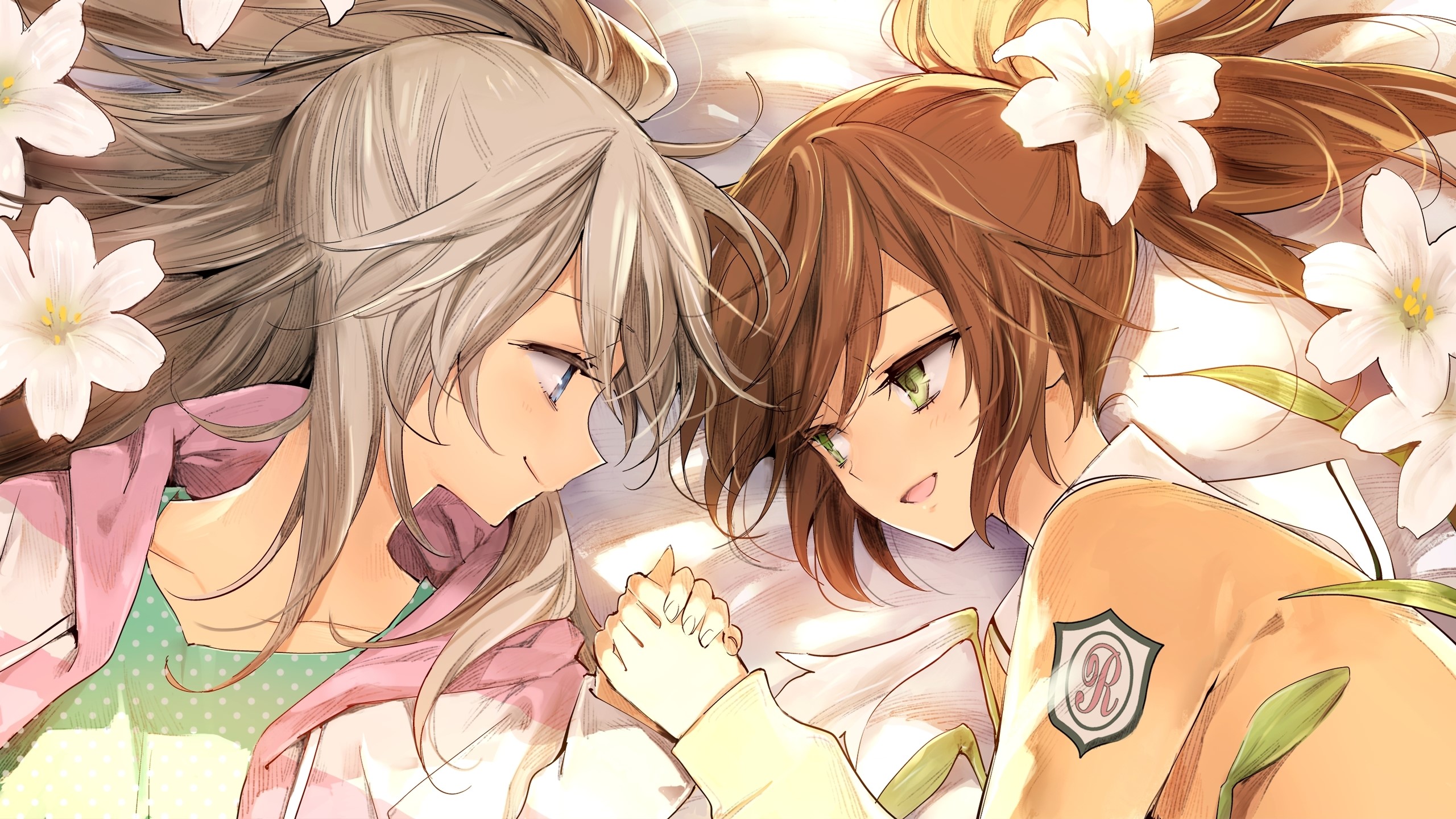 Seri Aeba and Fusa Konno from Kodoku ni Kiku Yuri HD Wallpaper