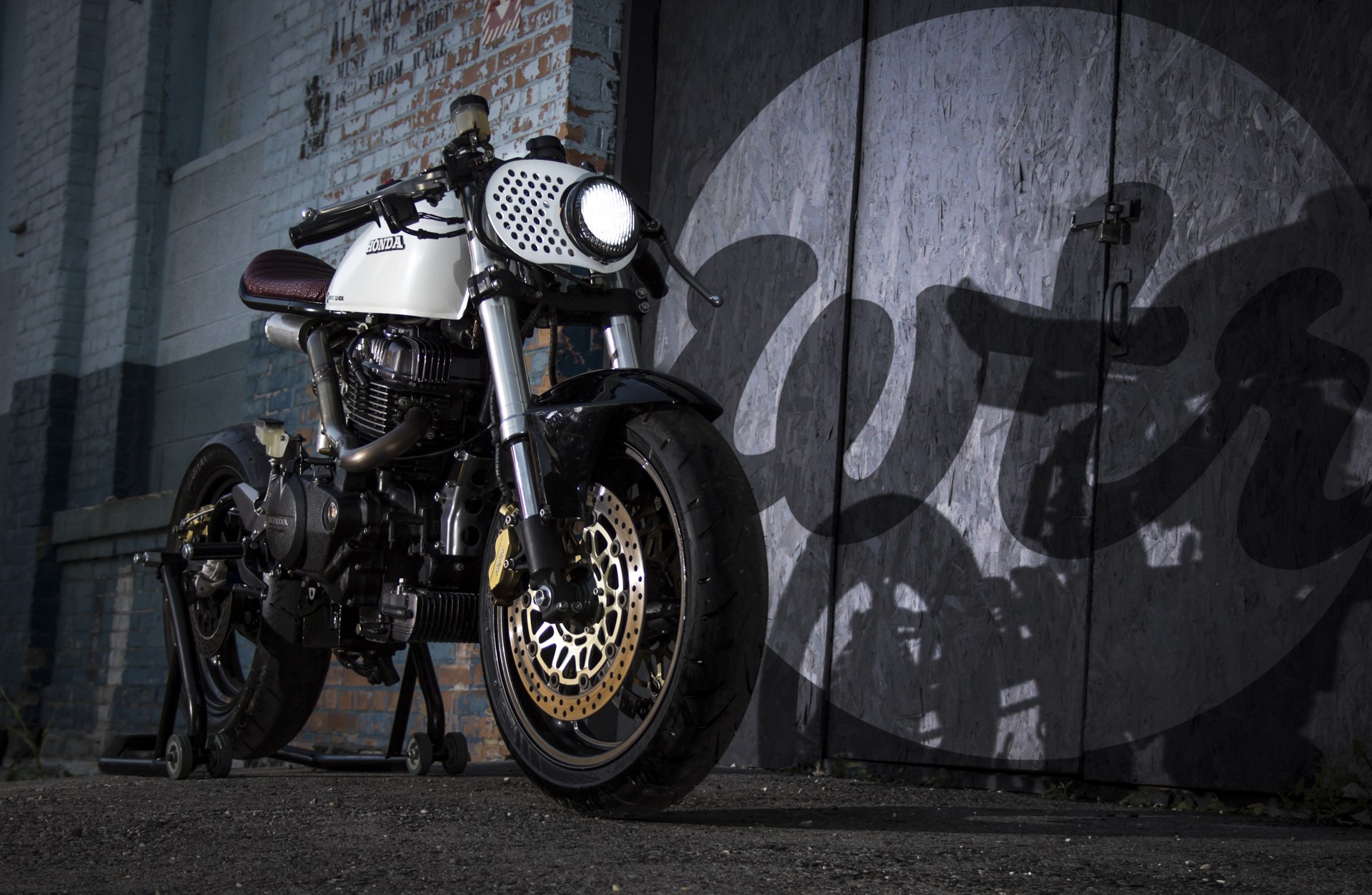 Custom Honda CM450 Cafe Racer Motorcycle HD Wallpaper