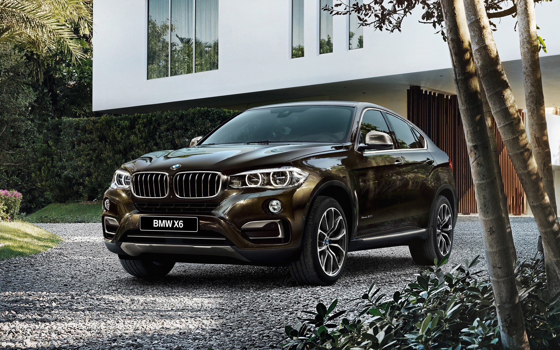 2015 BMW X6 F16 Front View HD Wallpaper