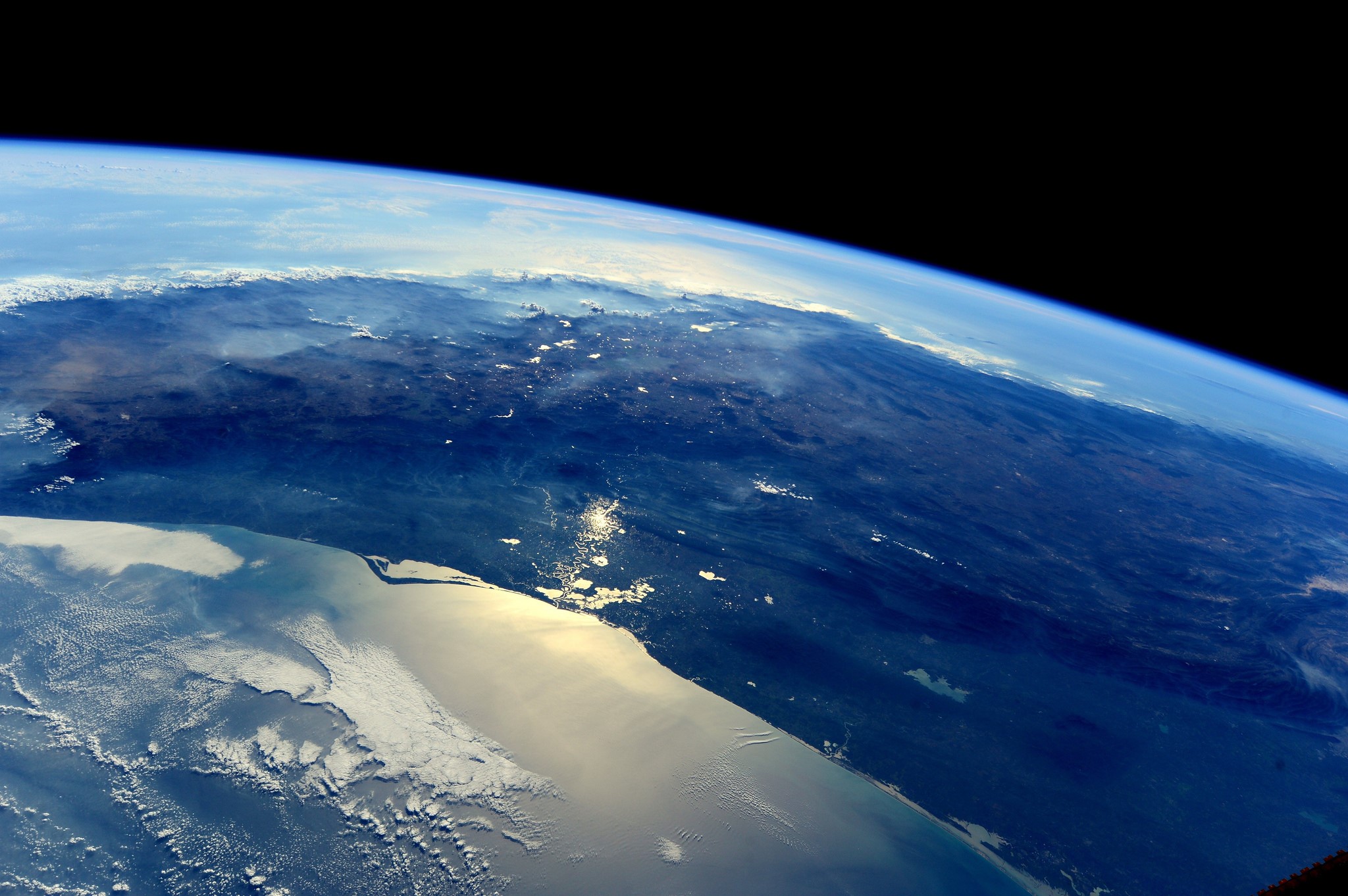 Earth's Surface from Space HD Wallpaper