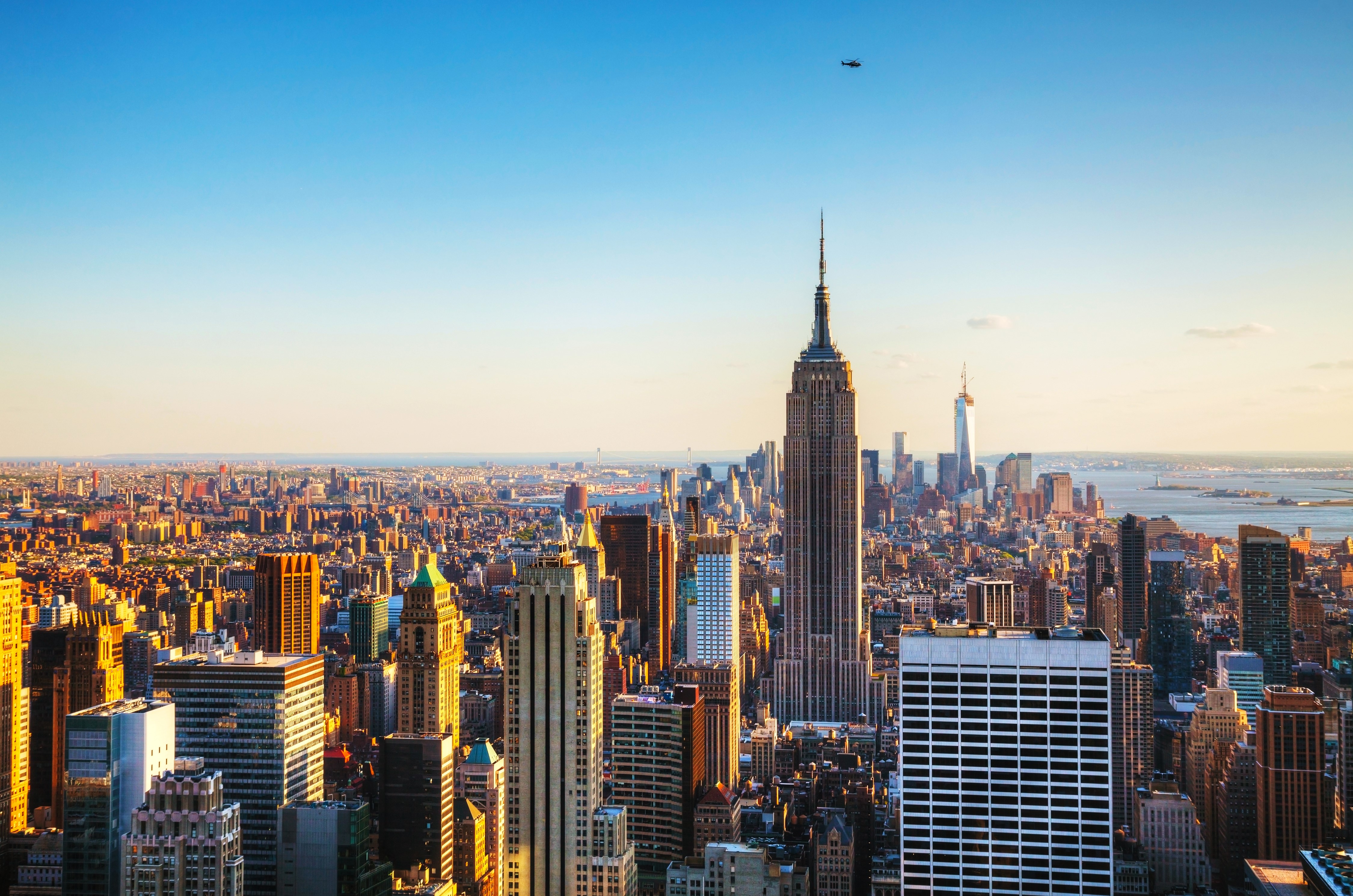 New York City Skyline with Empire State Building HD Wallpaper