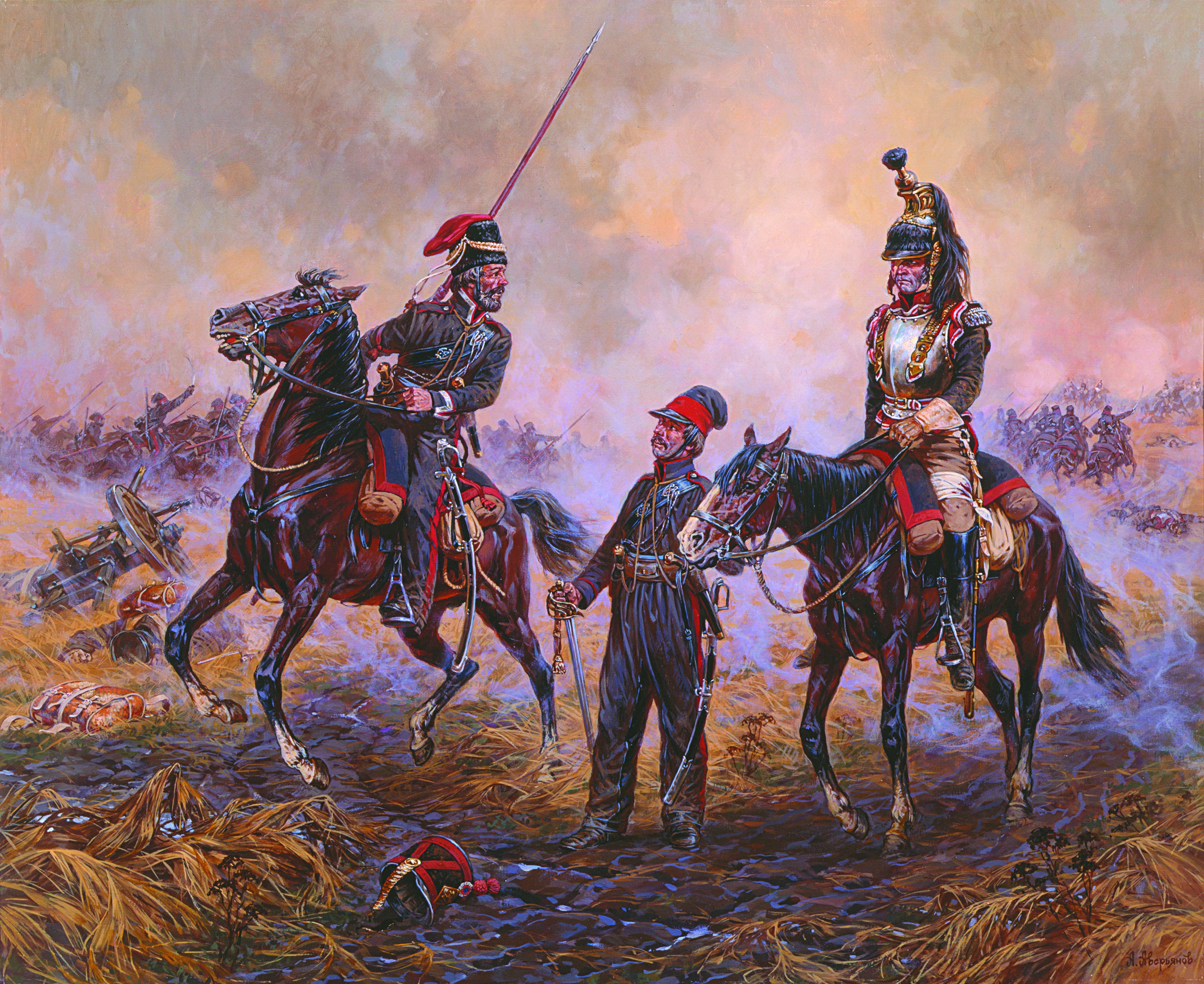 4K Soldiers and Horses by Alexander Averyanov HD Wallpaper