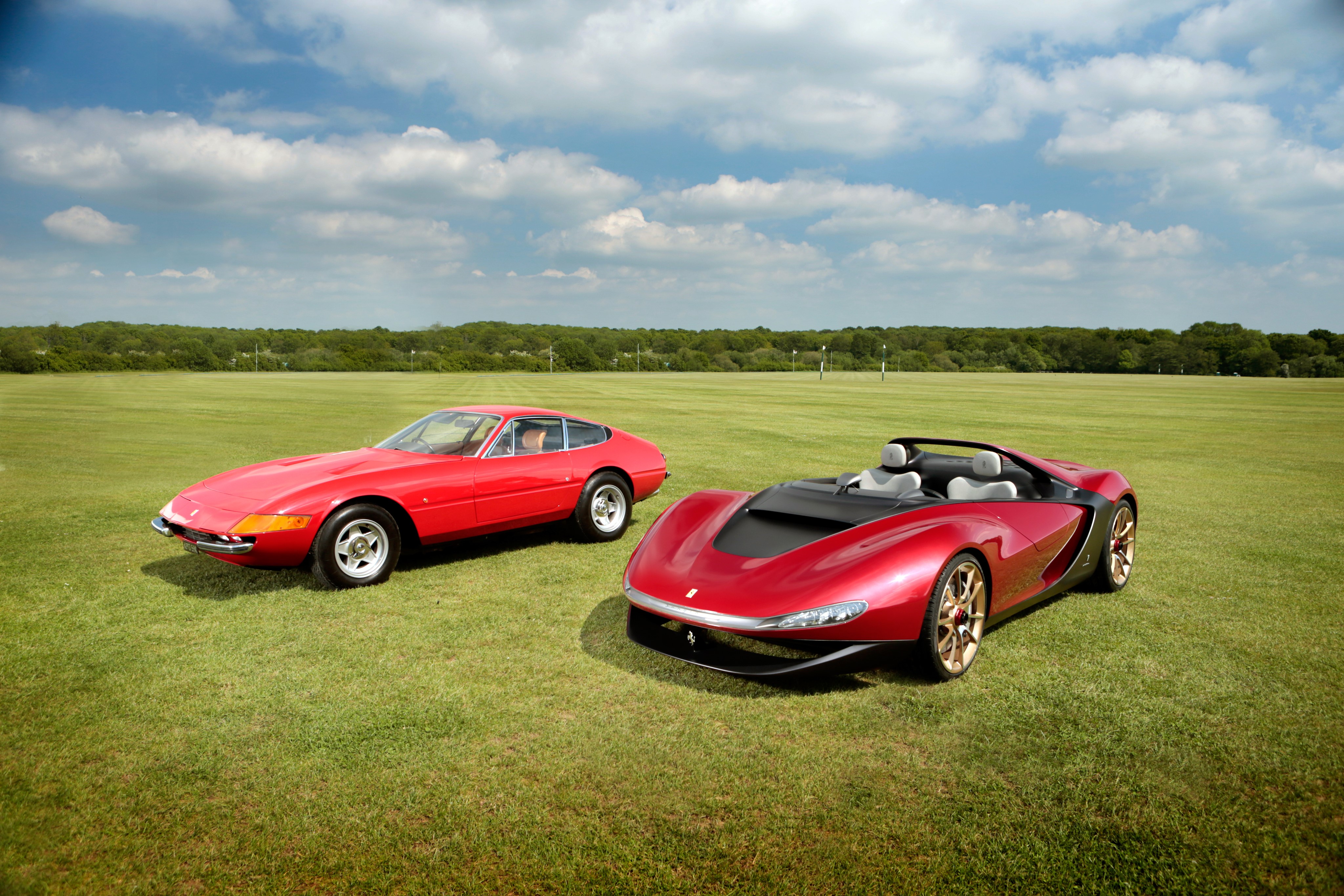 Ferrari 365 GTB/4 Daytona and Sergio Concept Cars HD Wallpaper