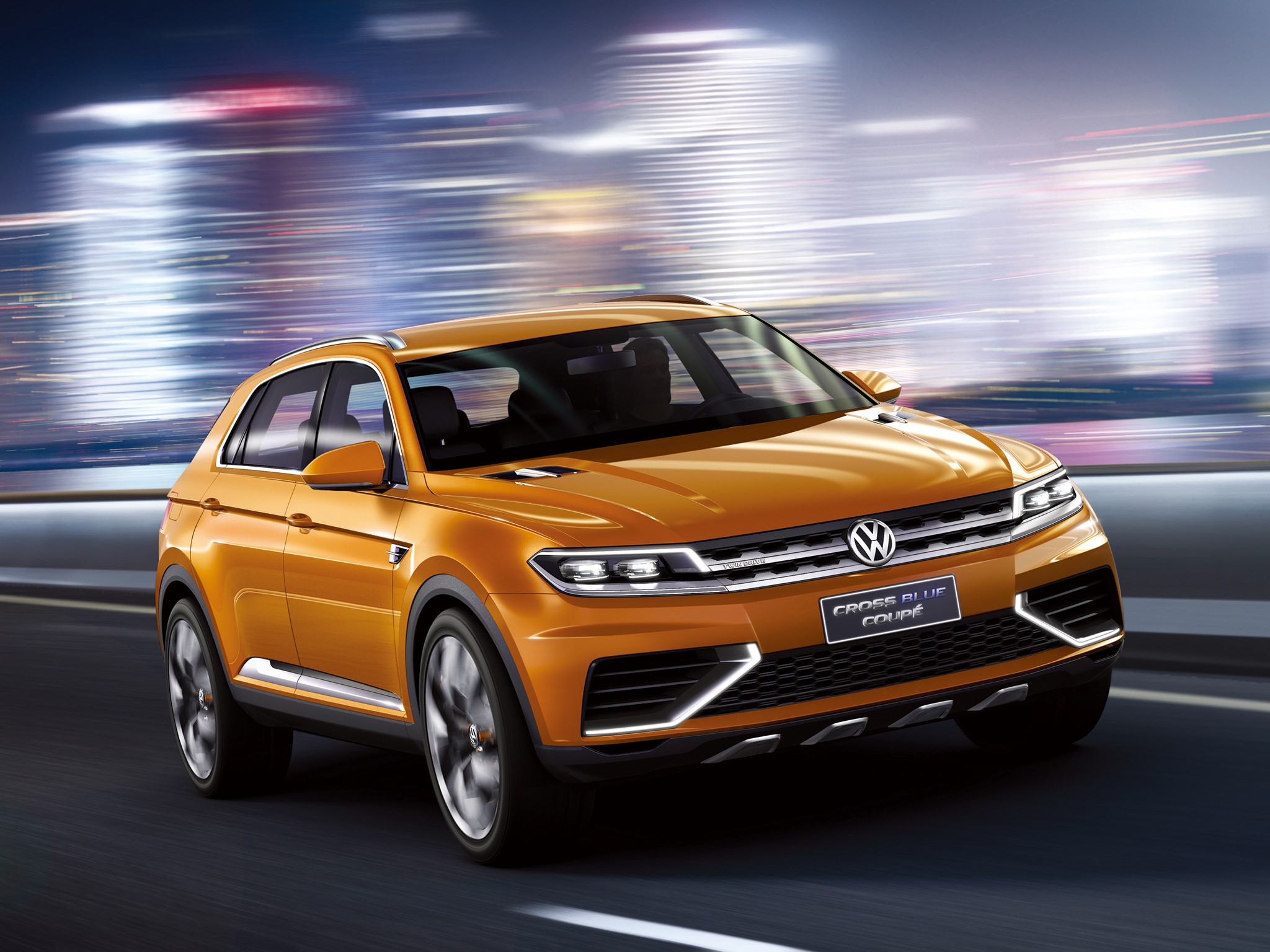 Volkswagen CrossBlue Coupe Concept Car HD Wallpaper
