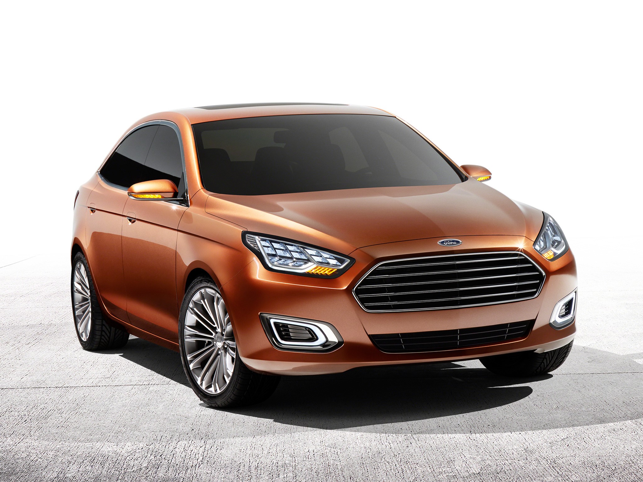 Ford Escort Concept car front view HD Wallpaper