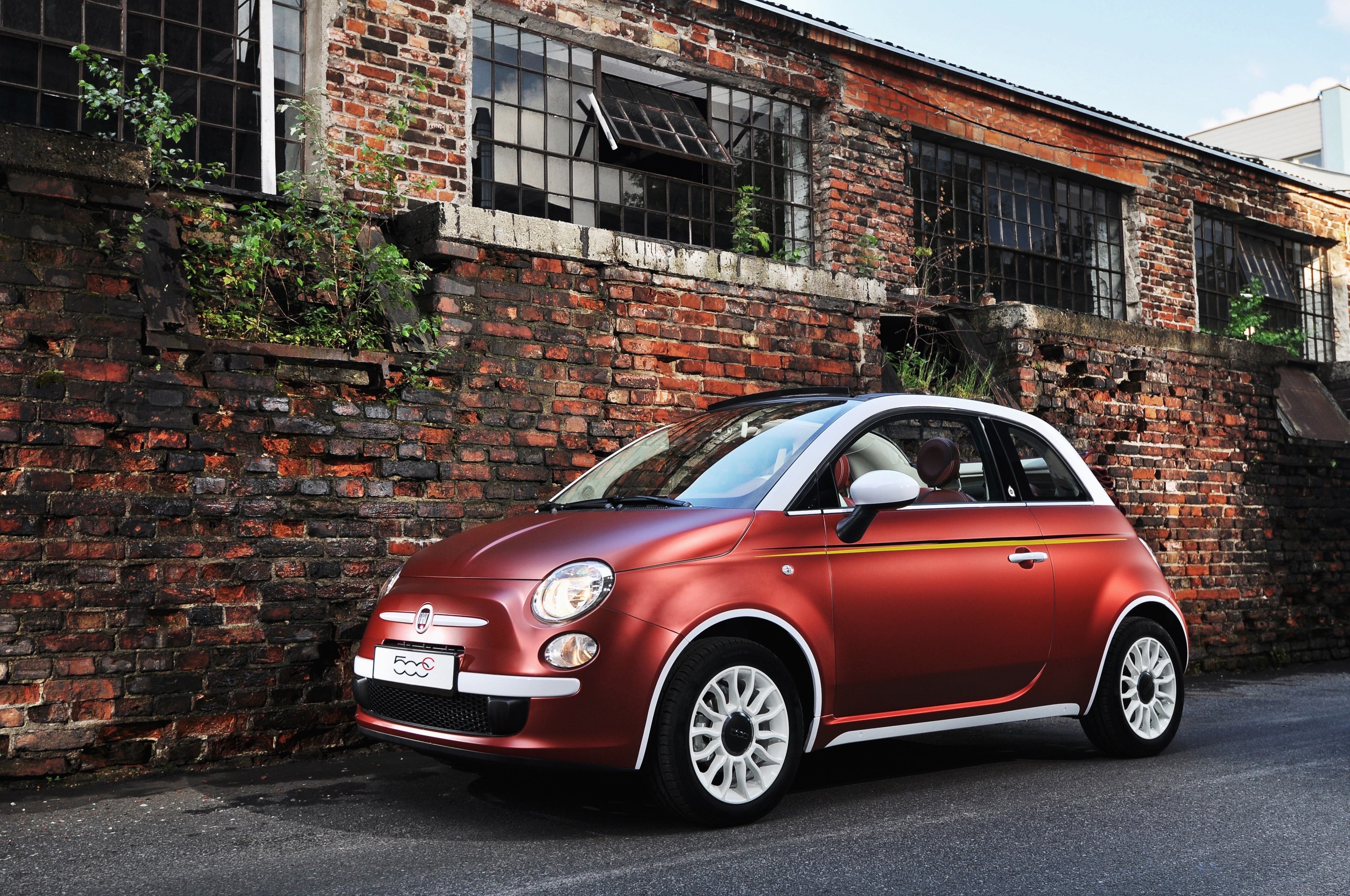 4K 2012 Fiat 500C Tour de Pologne HD Wallpaper