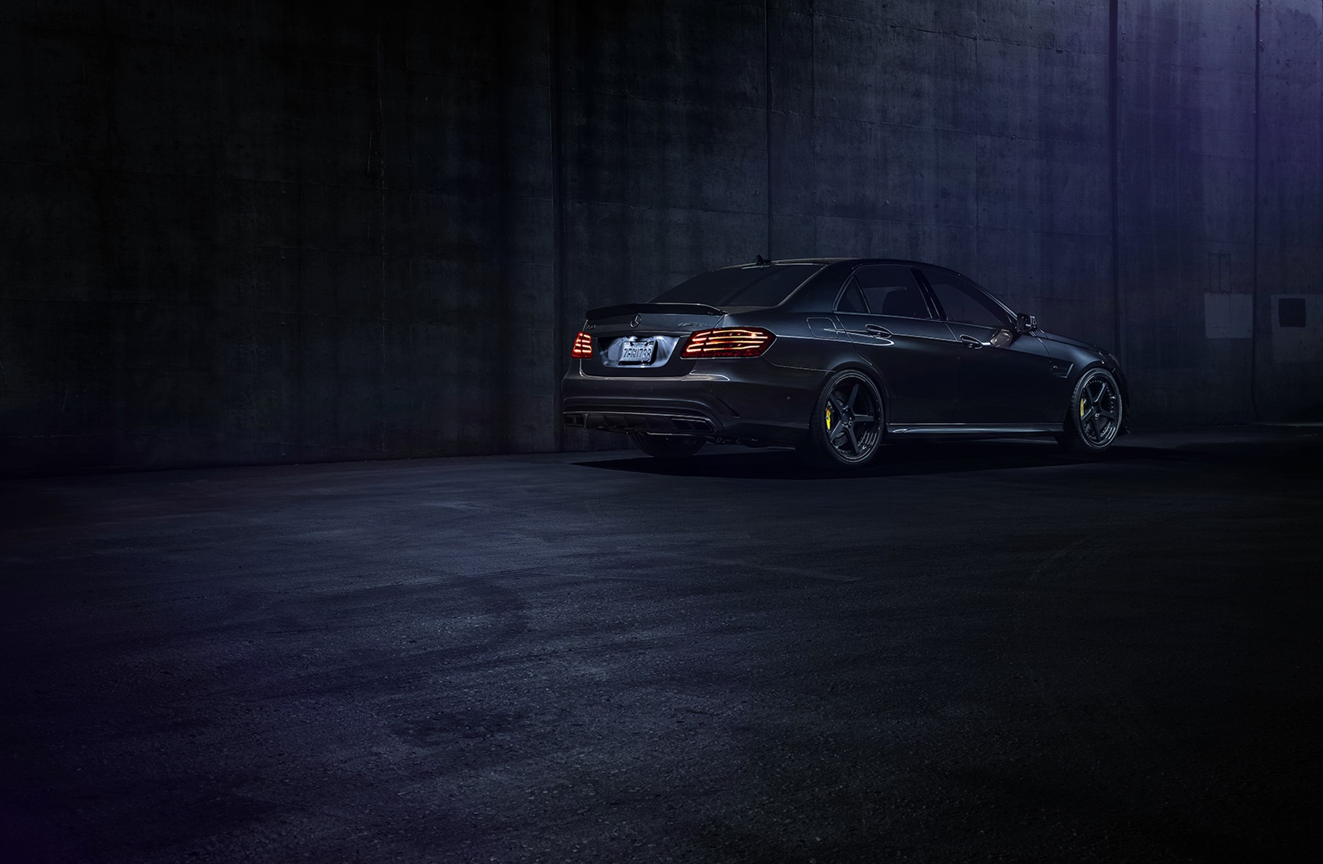 Mercedes-Benz E63 AMG S at Night HD Wallpaper