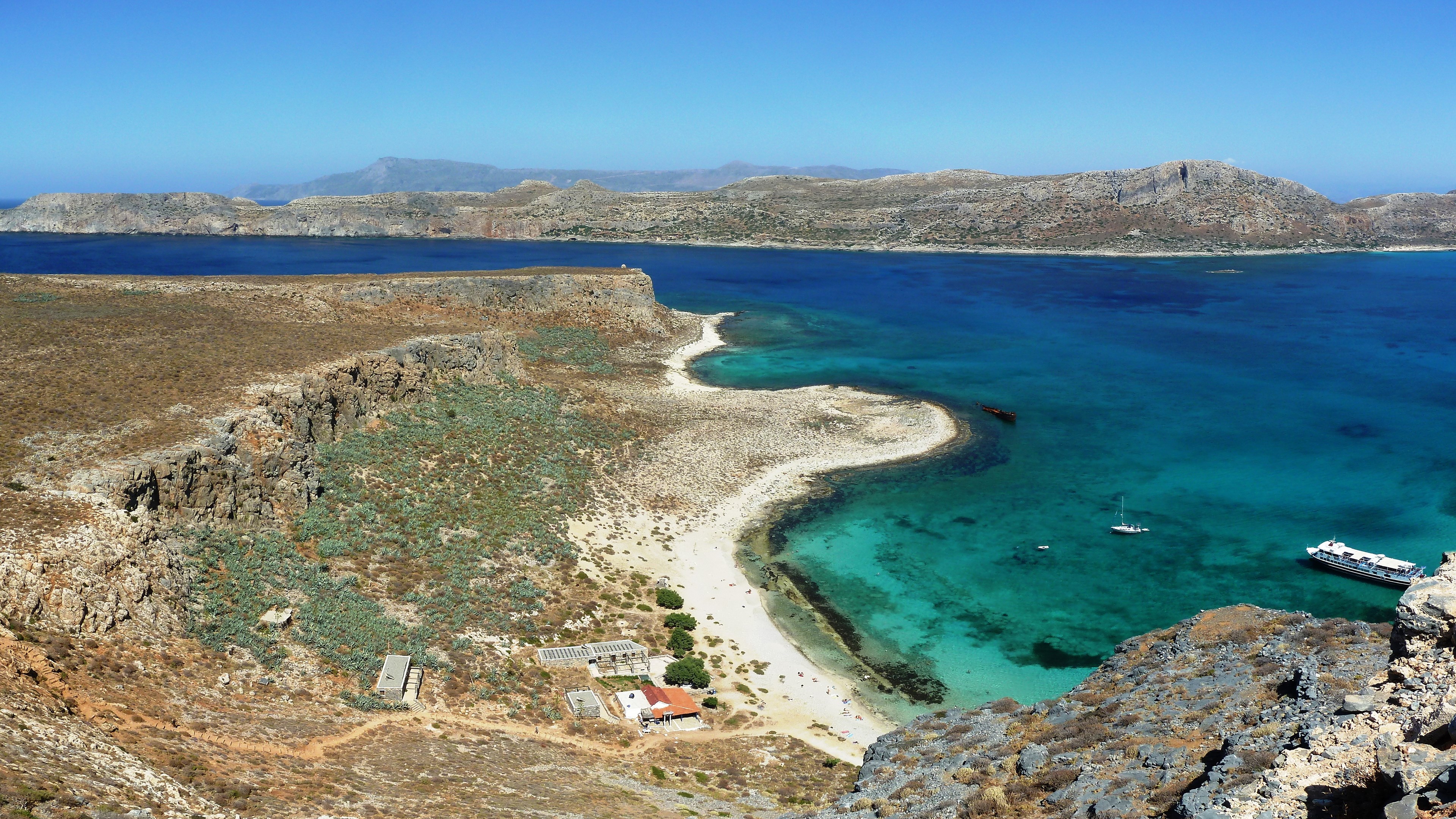 Gramvousa Island and Balos Lagoon, Crete HD Wallpaper