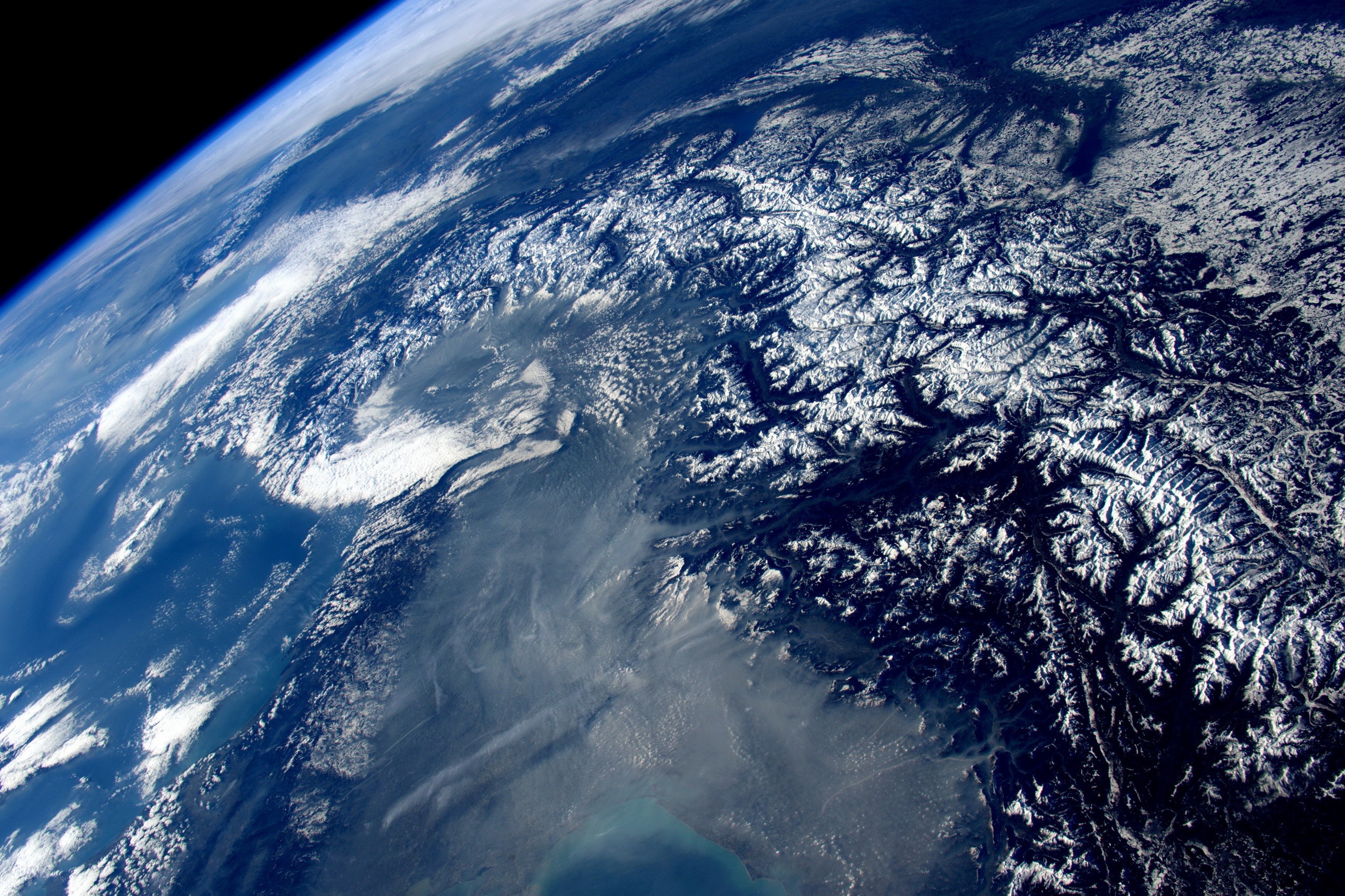 Earth's Surface from Space HD Wallpaper