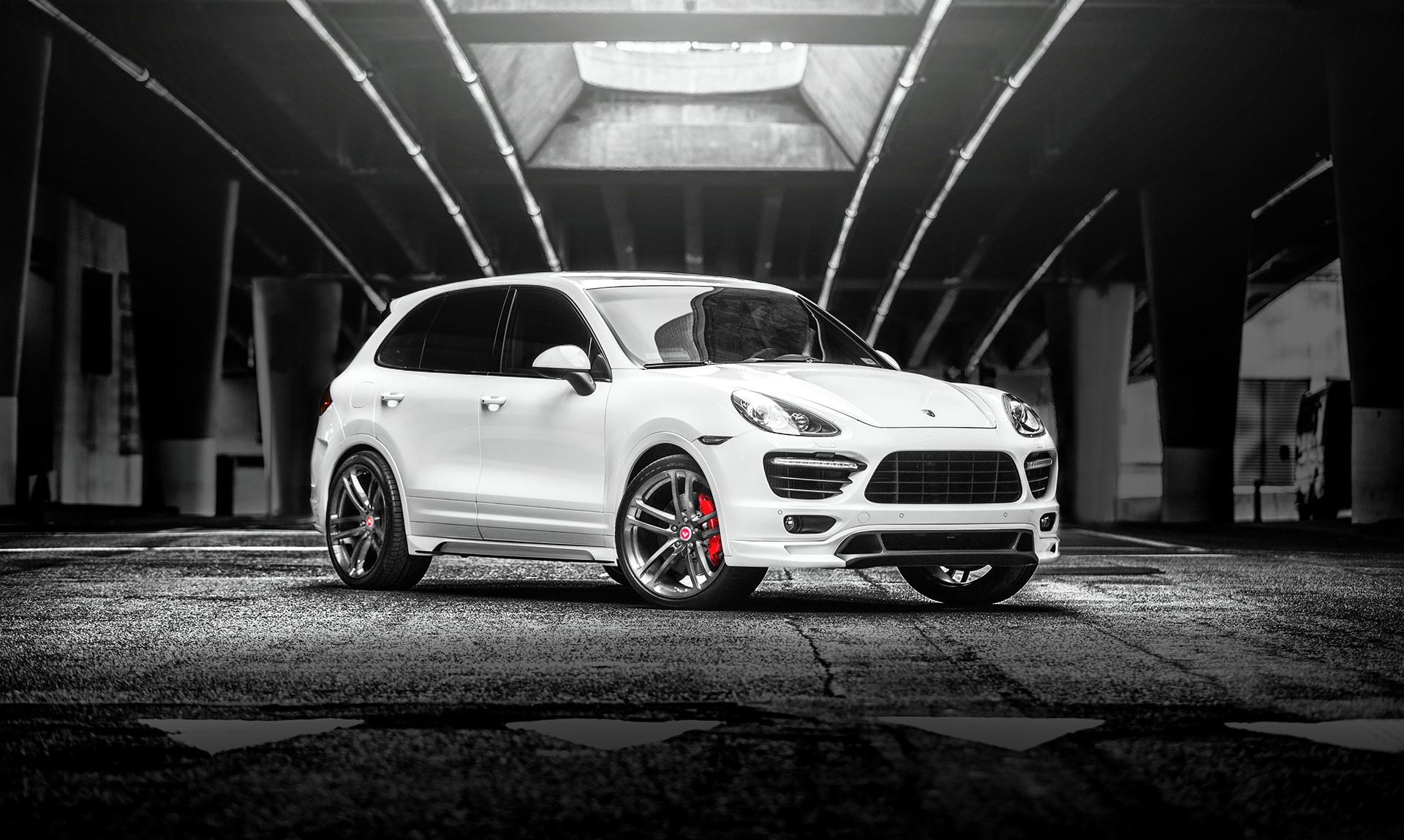 White Porsche Cayenne 958 V-CT Edition HD Wallpaper