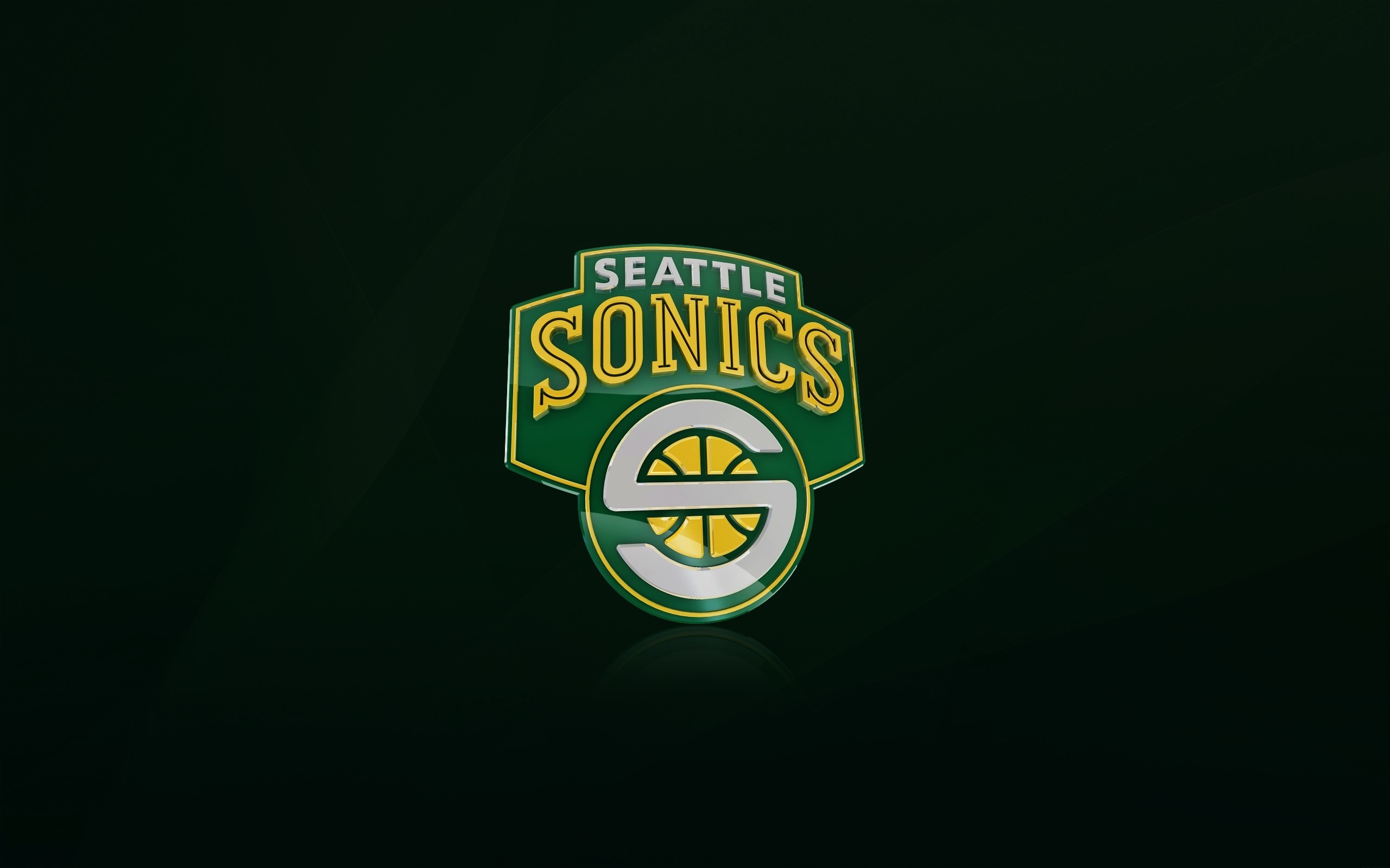 Seattle Sonics Logo HD Wallpaper