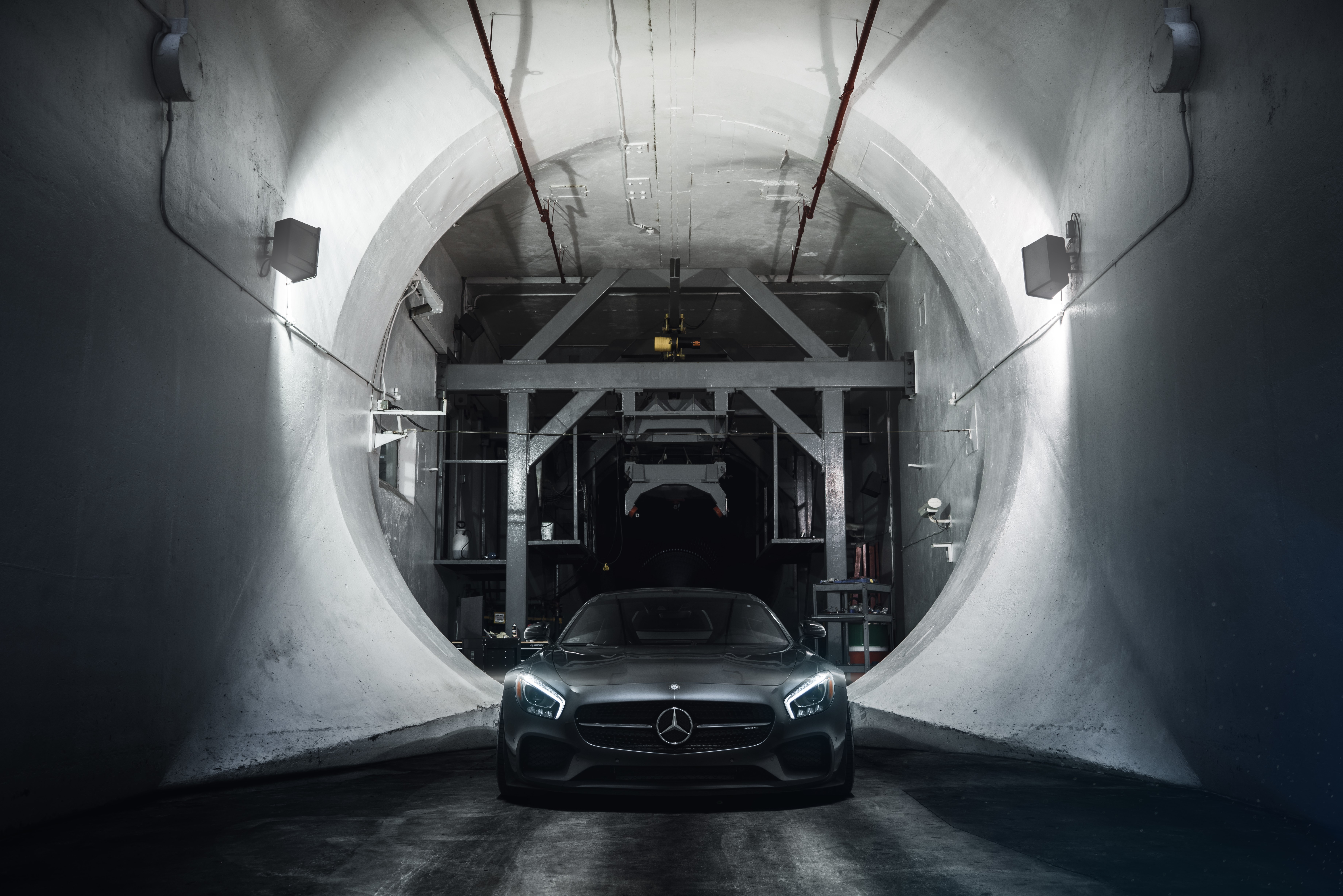 Mercedes-Benz AMG GT S Supercar in Tunnel HD Wallpaper