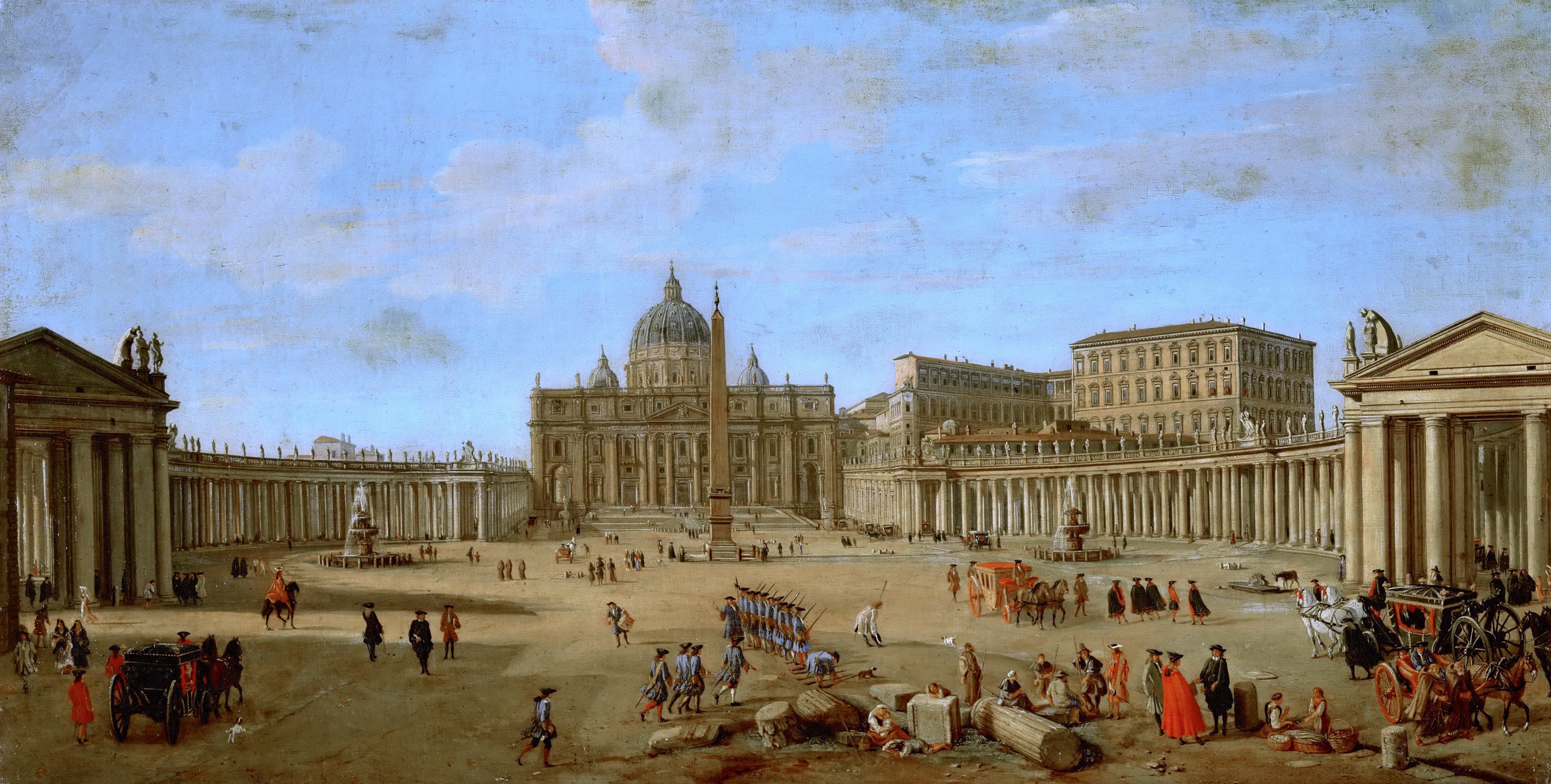 St. Peter's Square in Rome HD Wallpaper