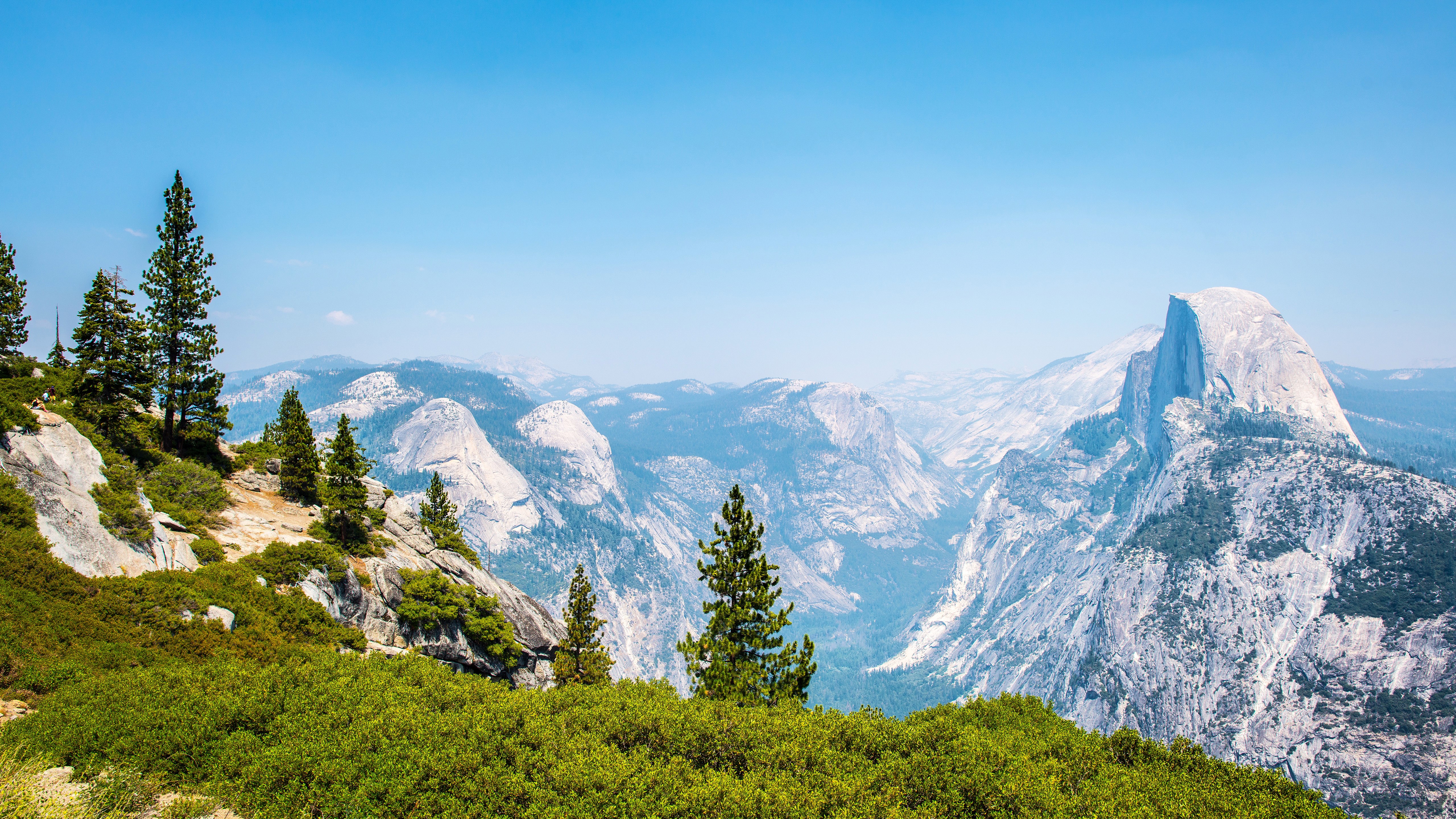 Yosemite National Park Scenery with Half Dome HD Wallpaper