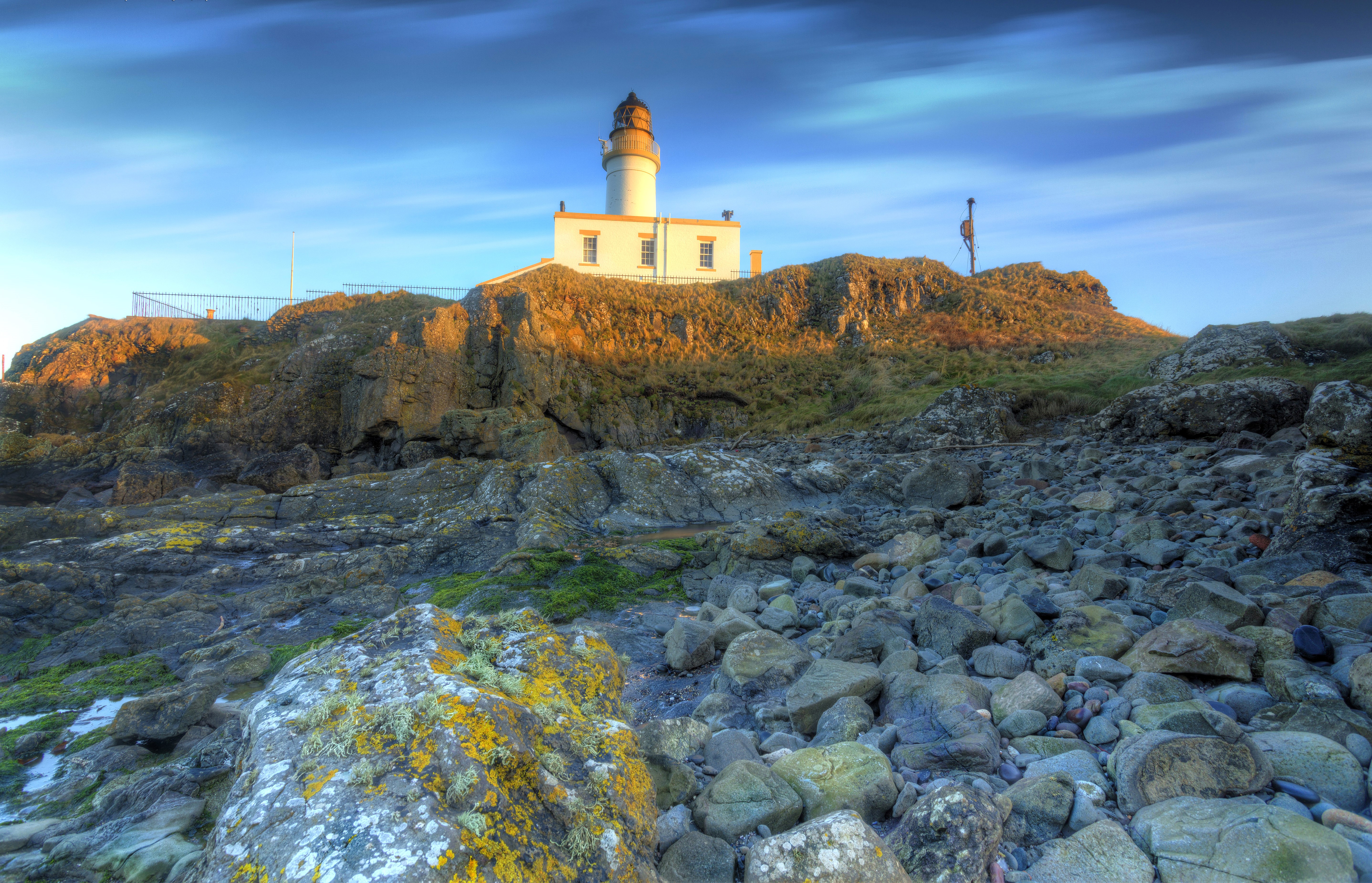 Turnberry Lighthouse, United Kingdom Coast HD Wallpaper
