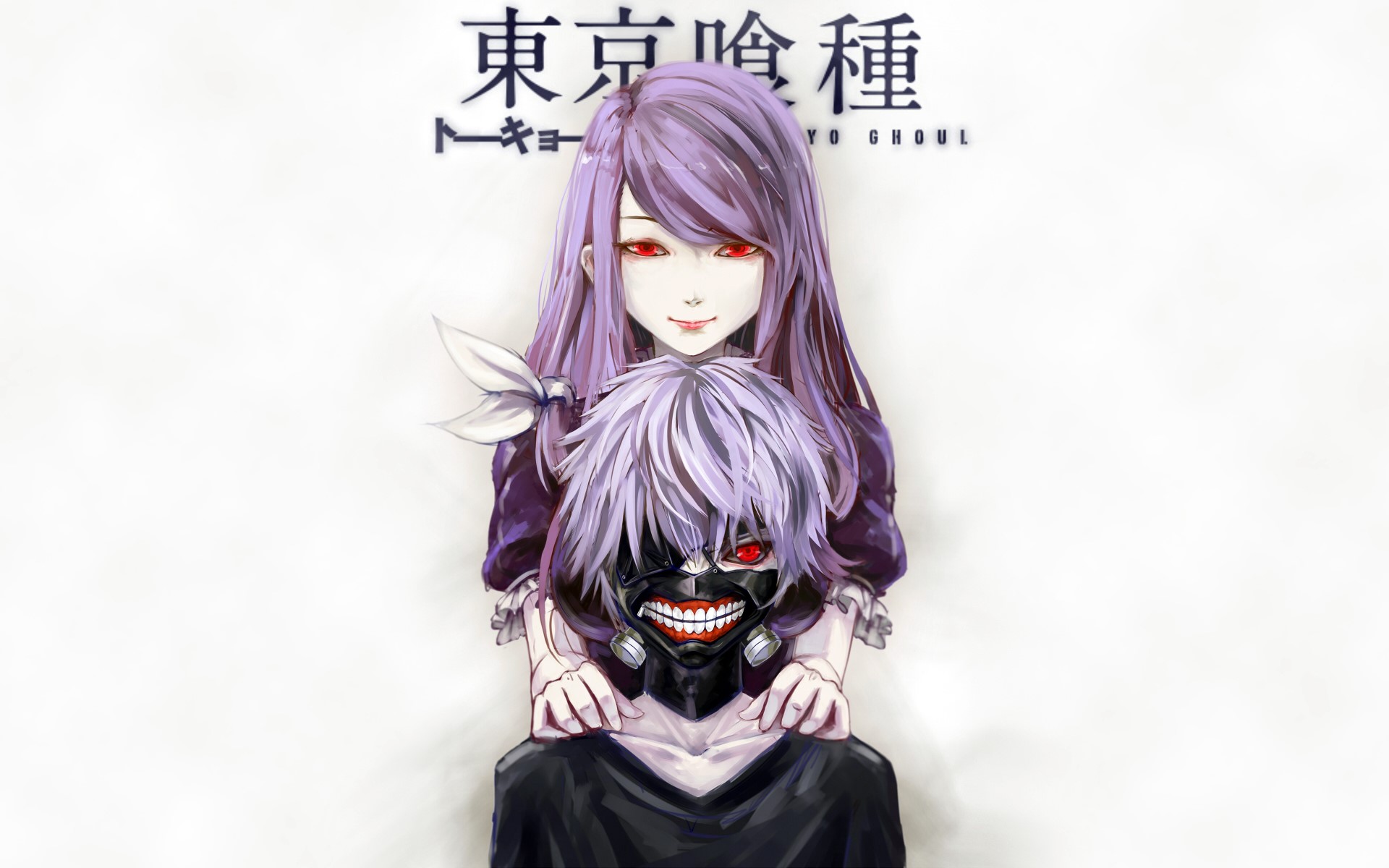 Rize Kamishiro and Ken Kaneki from Tokyo Ghoul HD Wallpaper