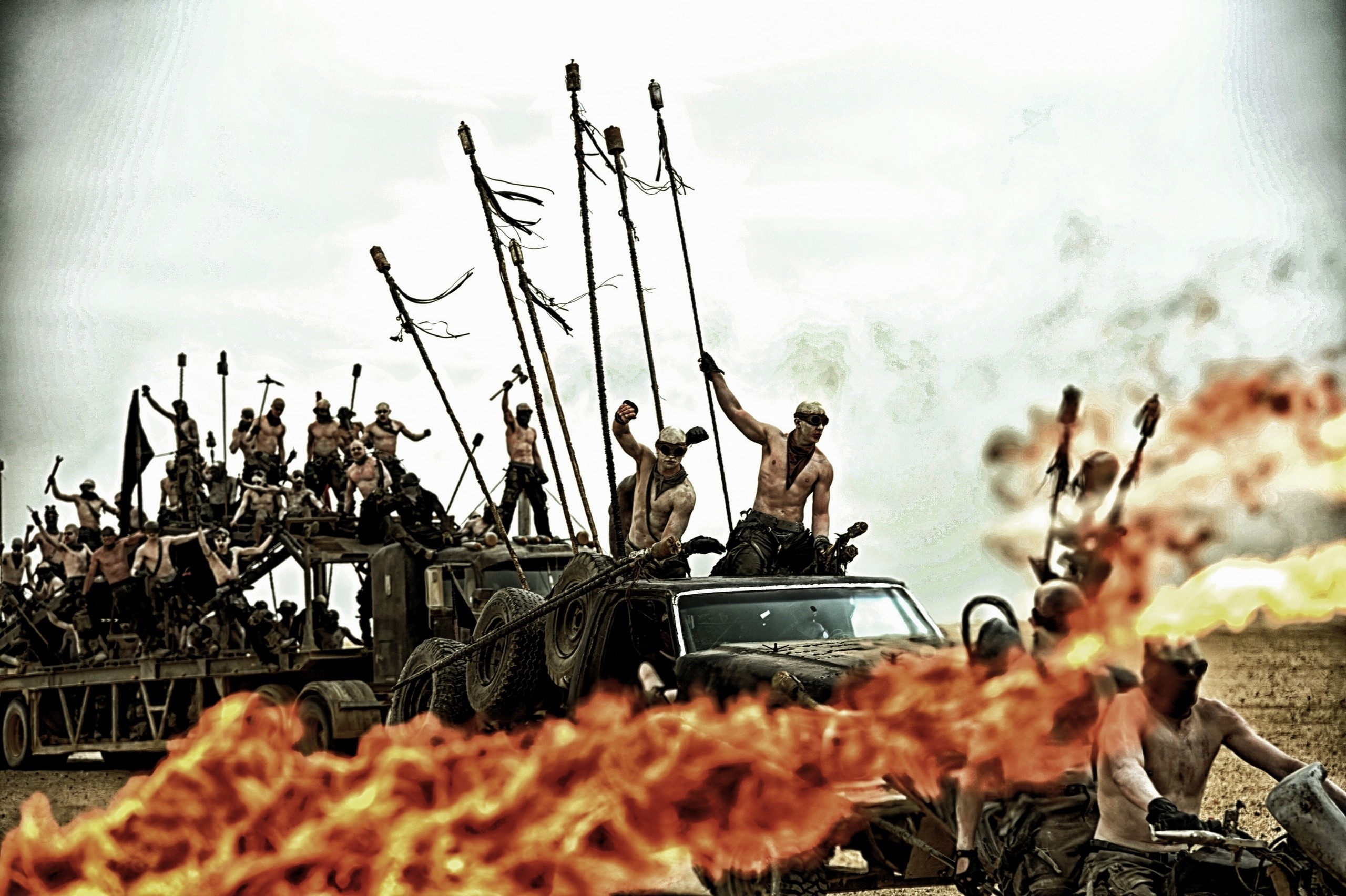 Mad Max: Fury Road War Boys on a convoy HD Wallpaper
