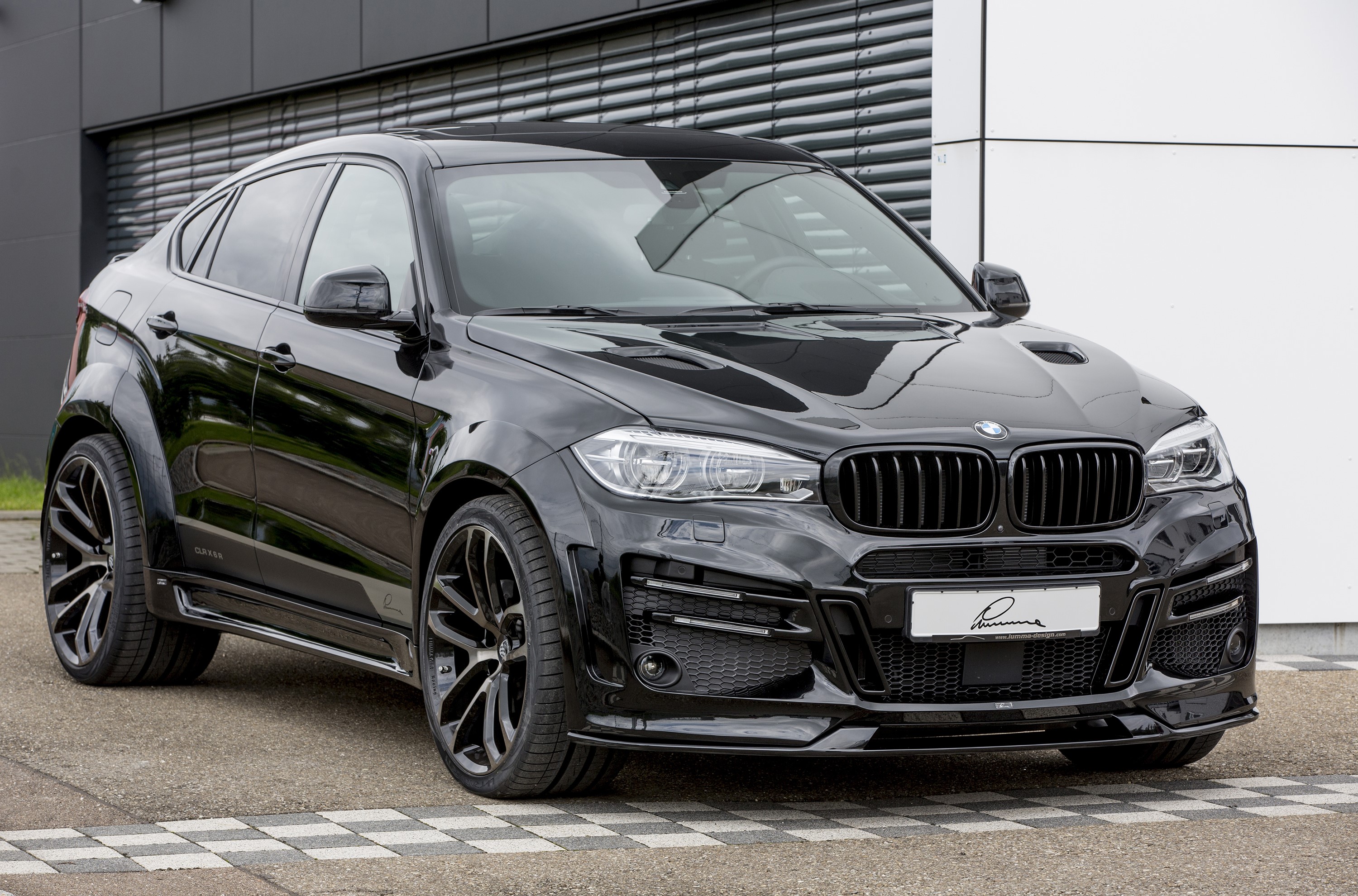 Black Lumma Design CLR X6 F16 BMW HD Wallpaper