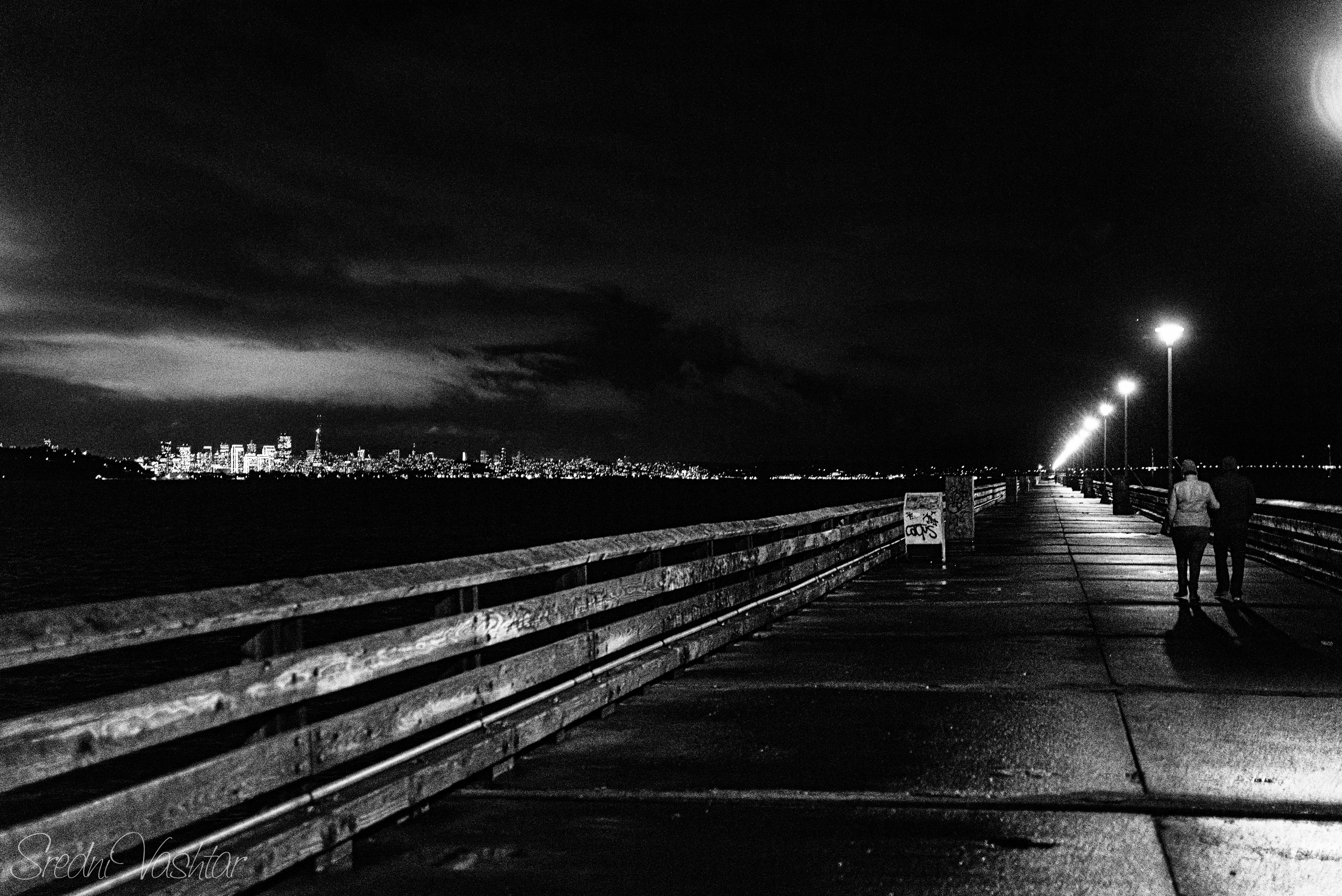 San Francisco Waterfront at Night HD Wallpaper