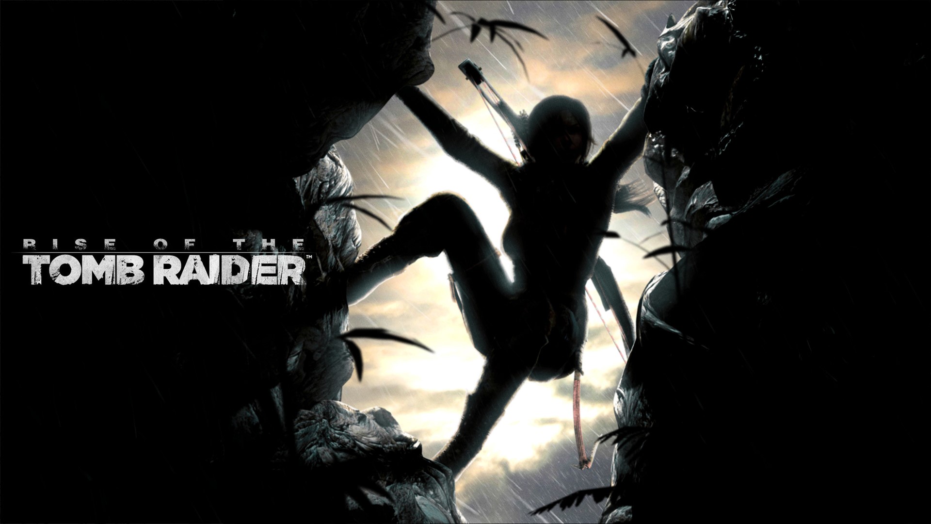 Lara Croft from Rise of the Tomb Raider climbing a crag HD Wallpaper
