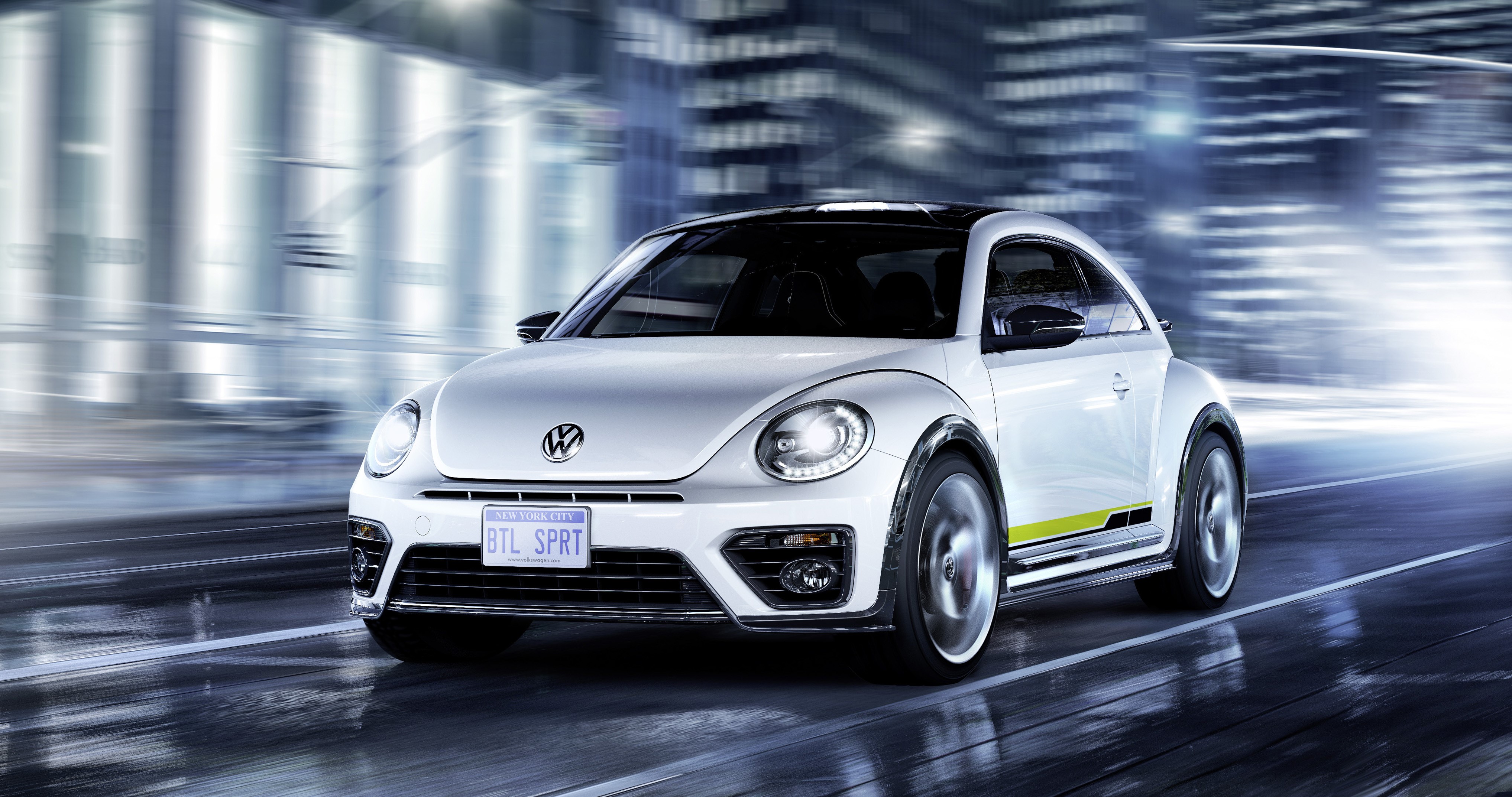 White 2015 Volkswagen Beetle R-Line Concept HD Wallpaper