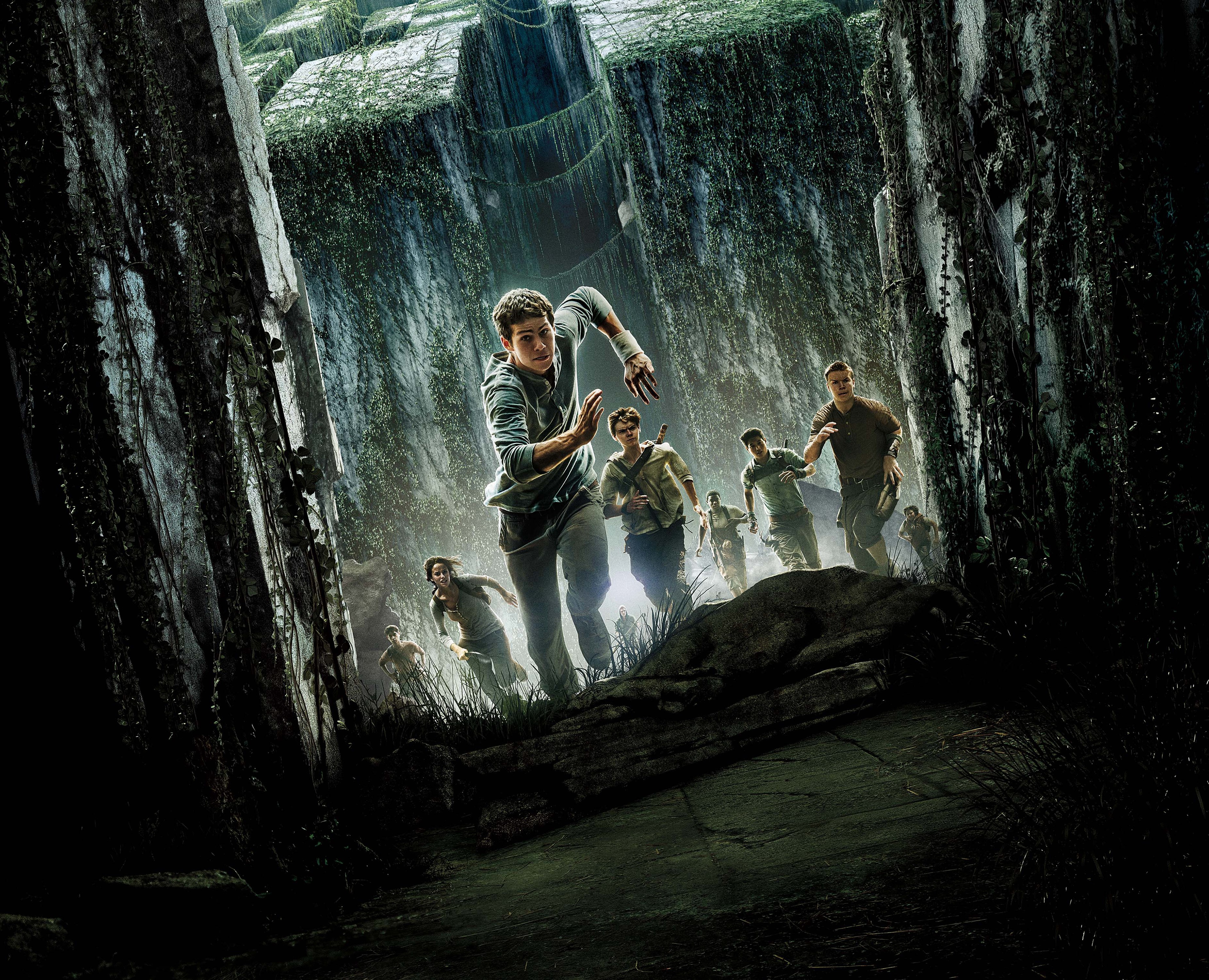 The Maze Runner: Dylan O'Brien, Thomas Brodie-Sangster, Will Poulter HD Wallpaper