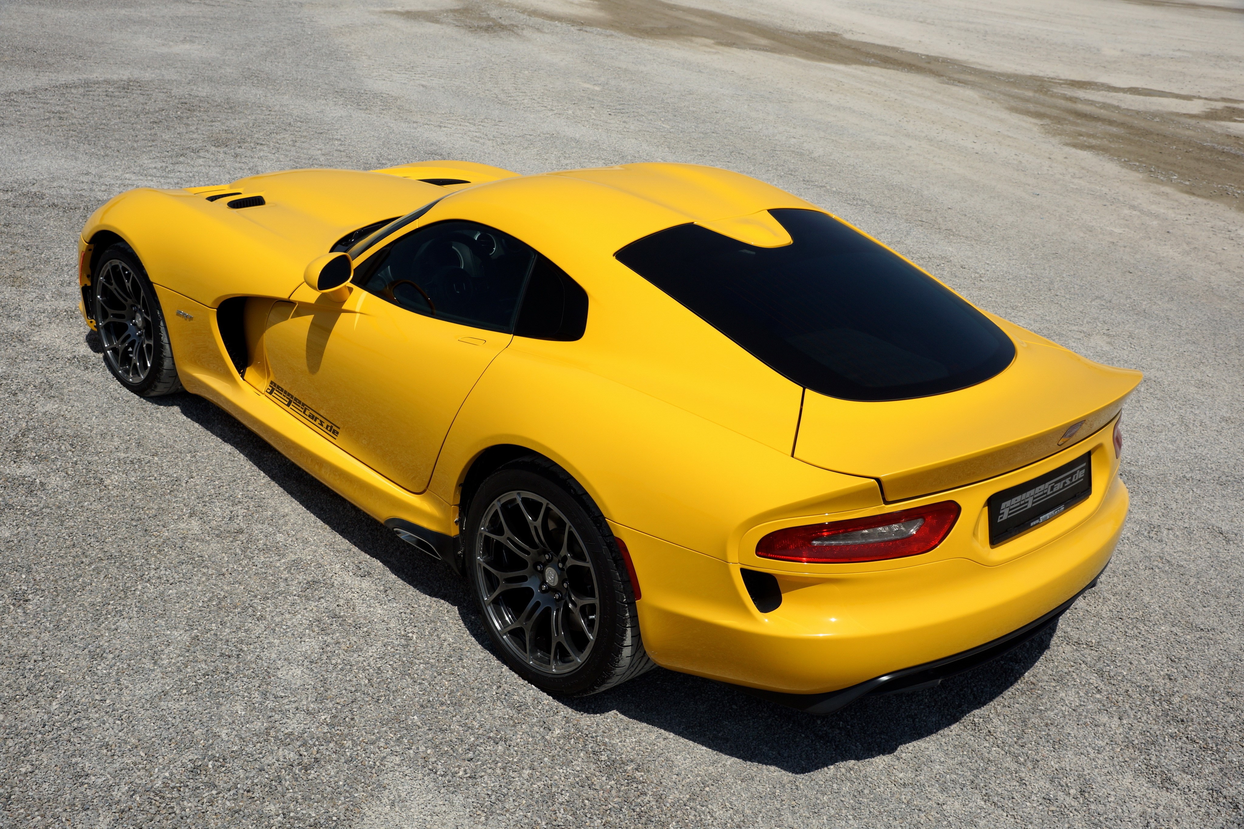 4K 2013 Geiger SRT Viper Dodge Yellow HD Wallpaper