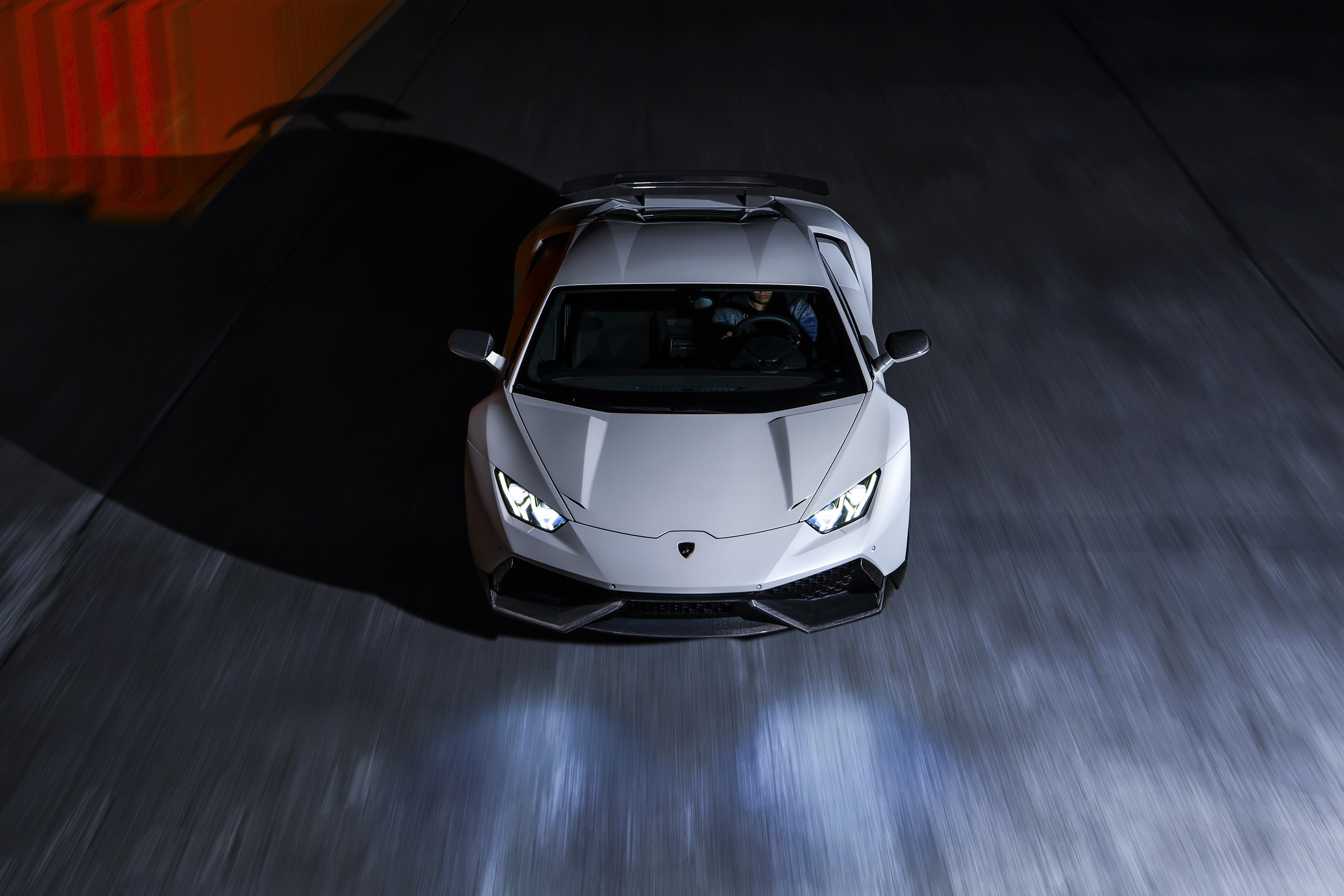 White Lamborghini Huracan LP640-4 Novitec Torado HD Wallpaper