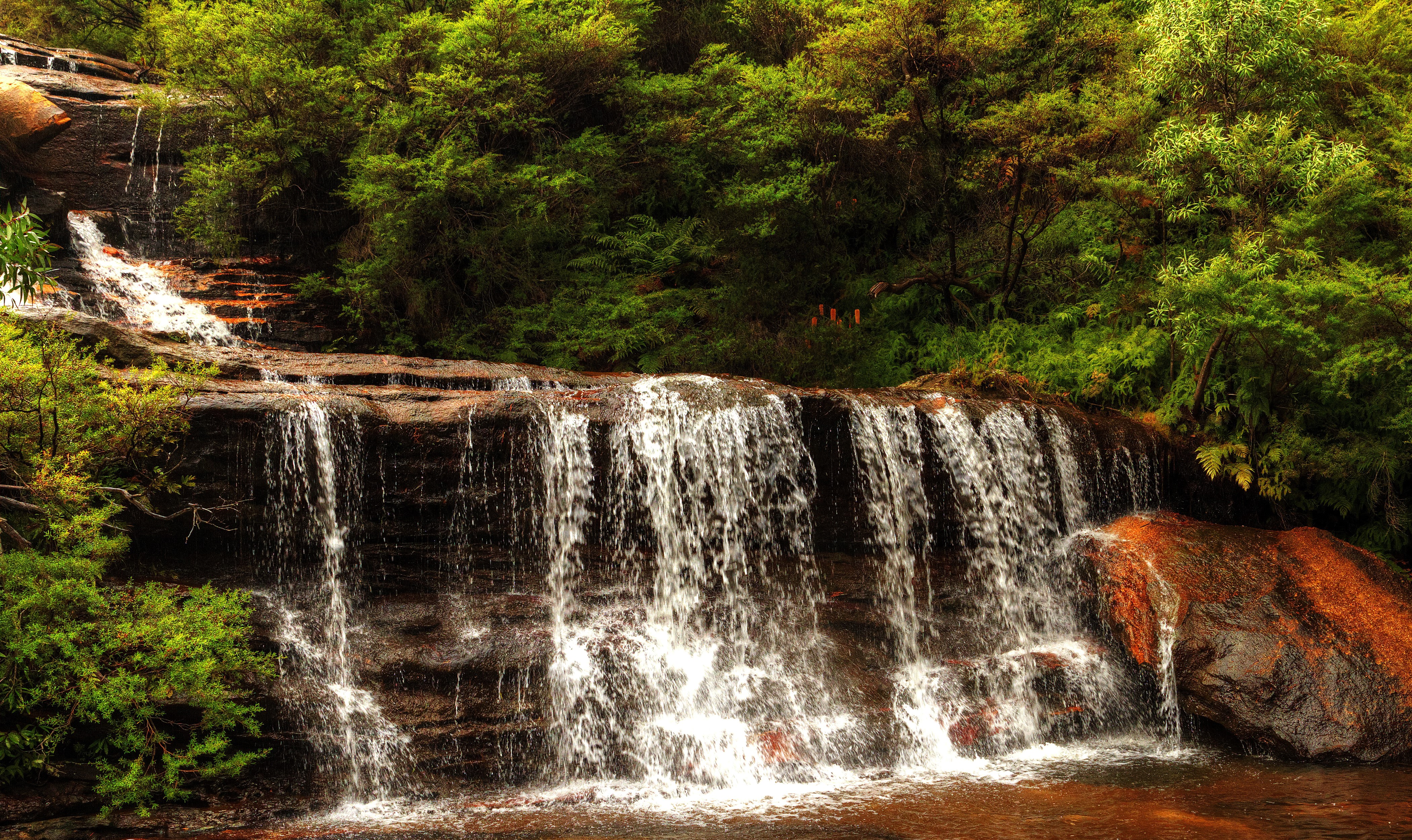 4K Wentworth Falls Waterfall in Australia HD Wallpaper