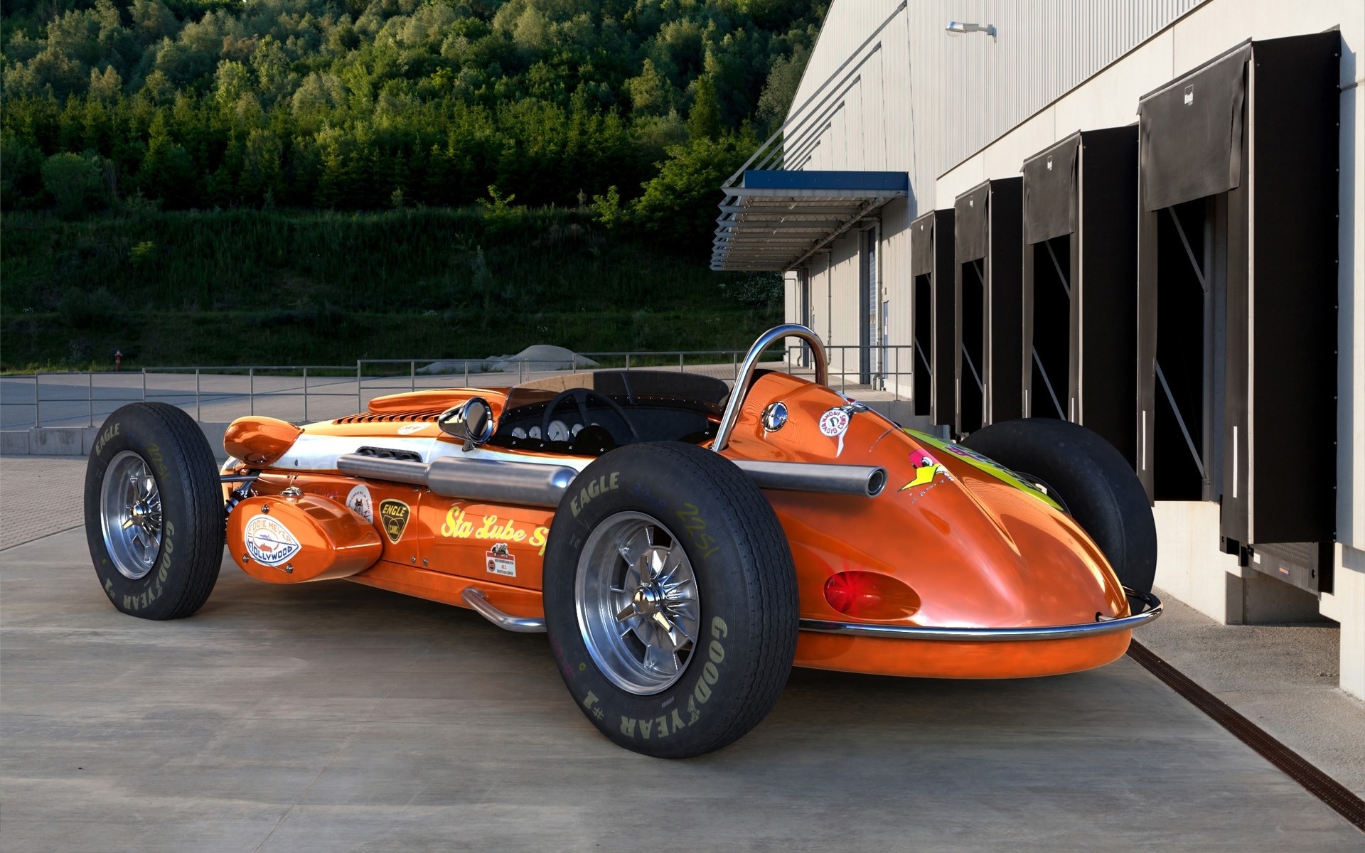 Orange Indy Roadster Concept by Zolland Design HD Wallpaper