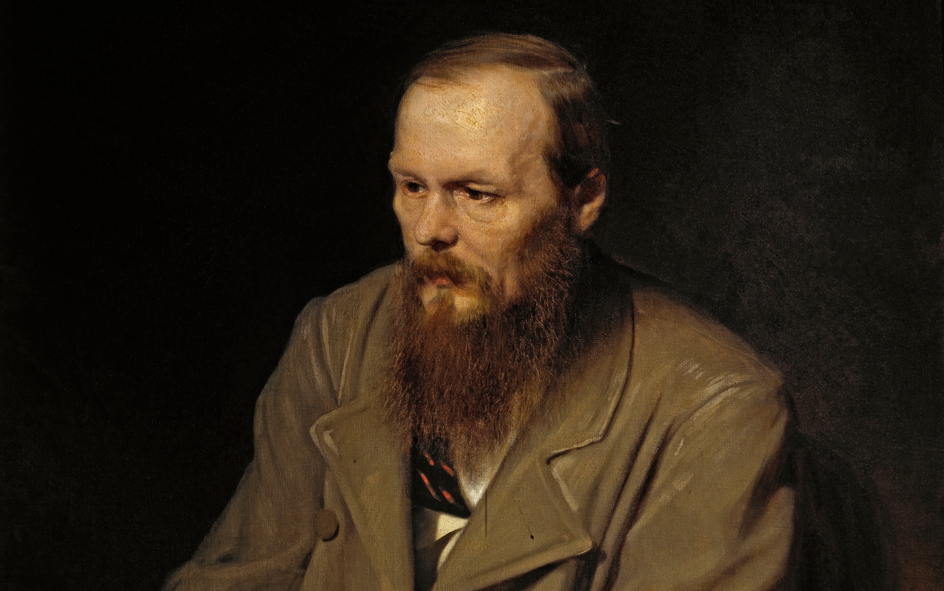 Portrait of Fyodor Dostoyevsky HD Wallpaper