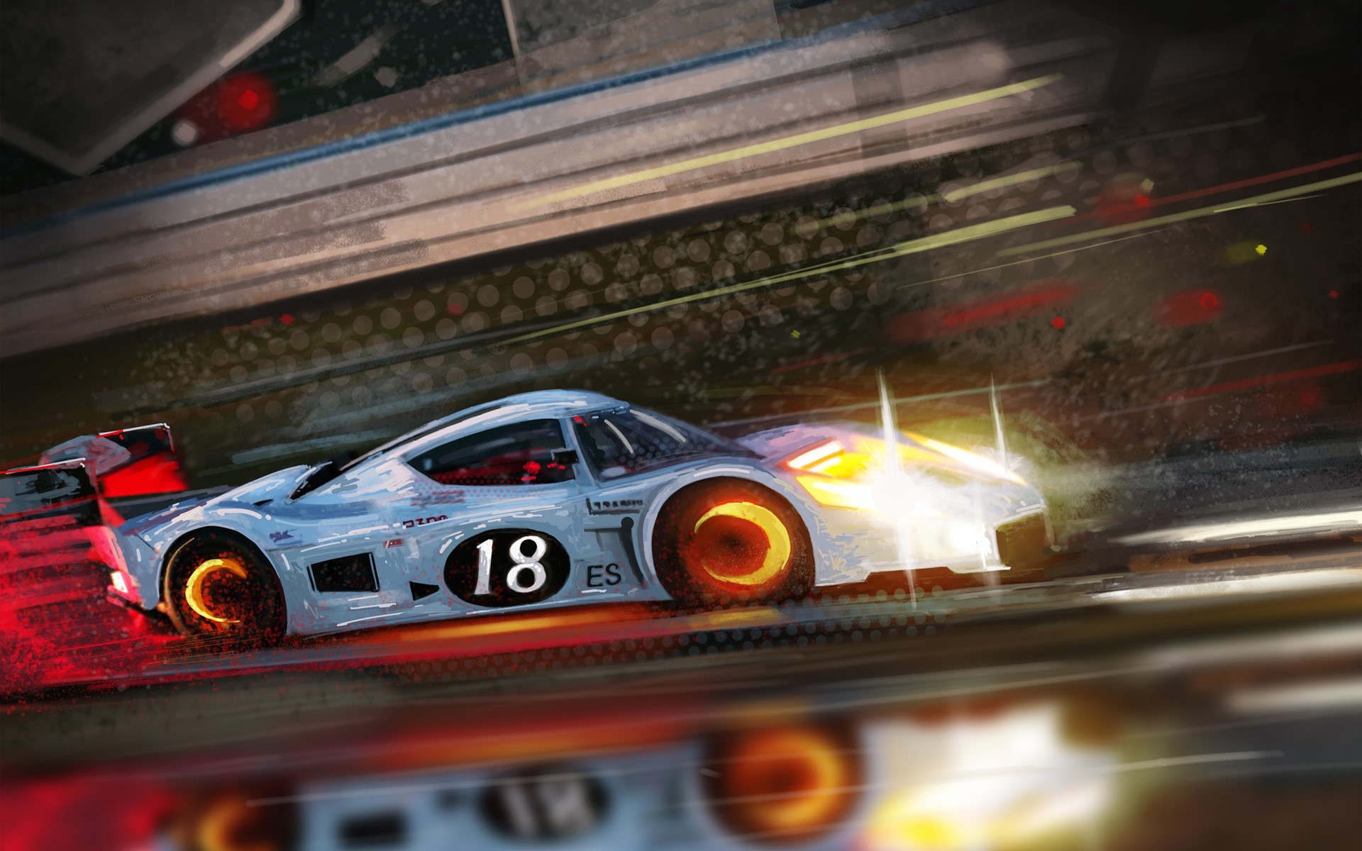 Vladimir Gasai race car painting HD Wallpaper