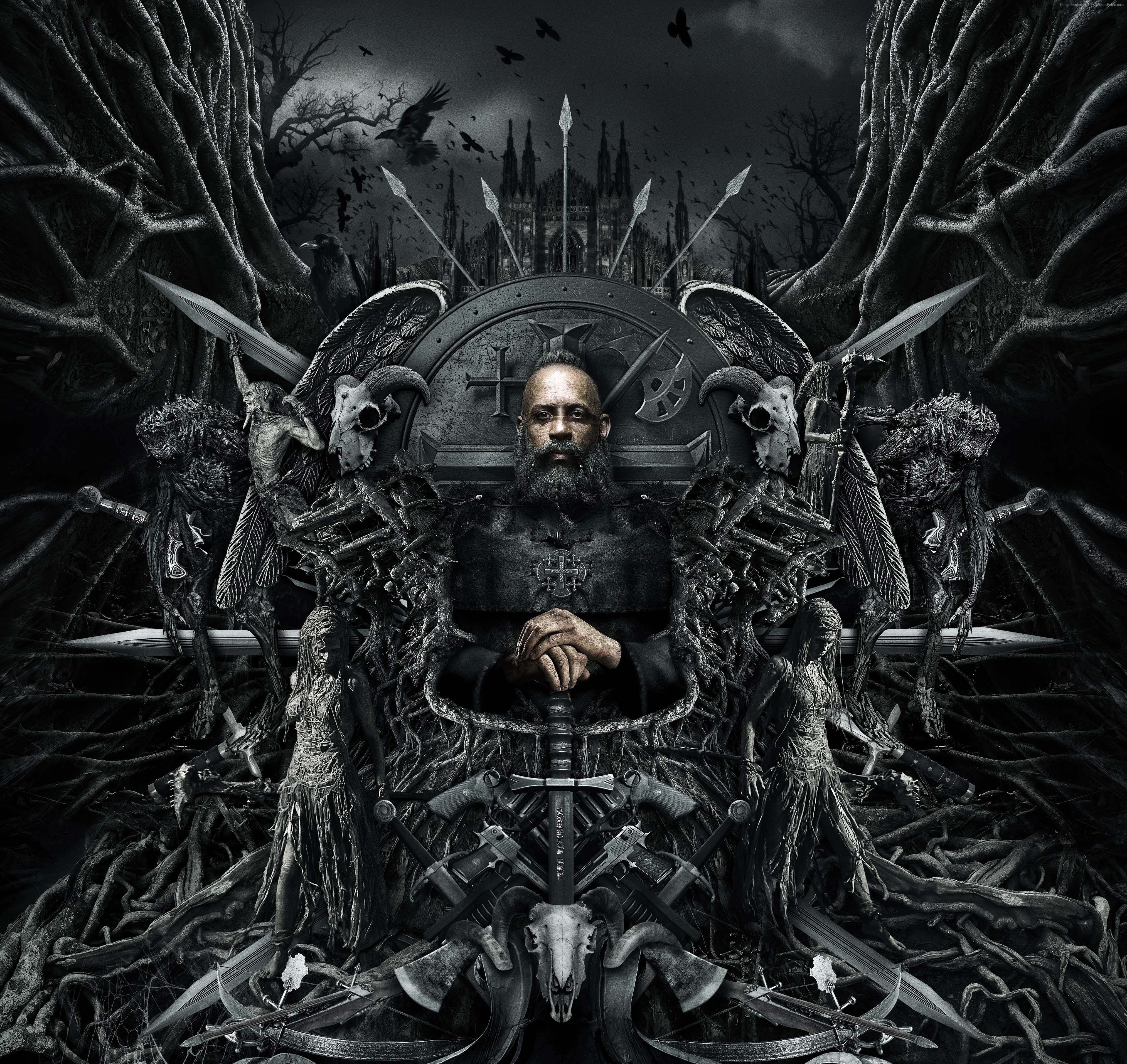 The Last Witch Hunter Vin Diesel on Throne 4K HD Wallpaper