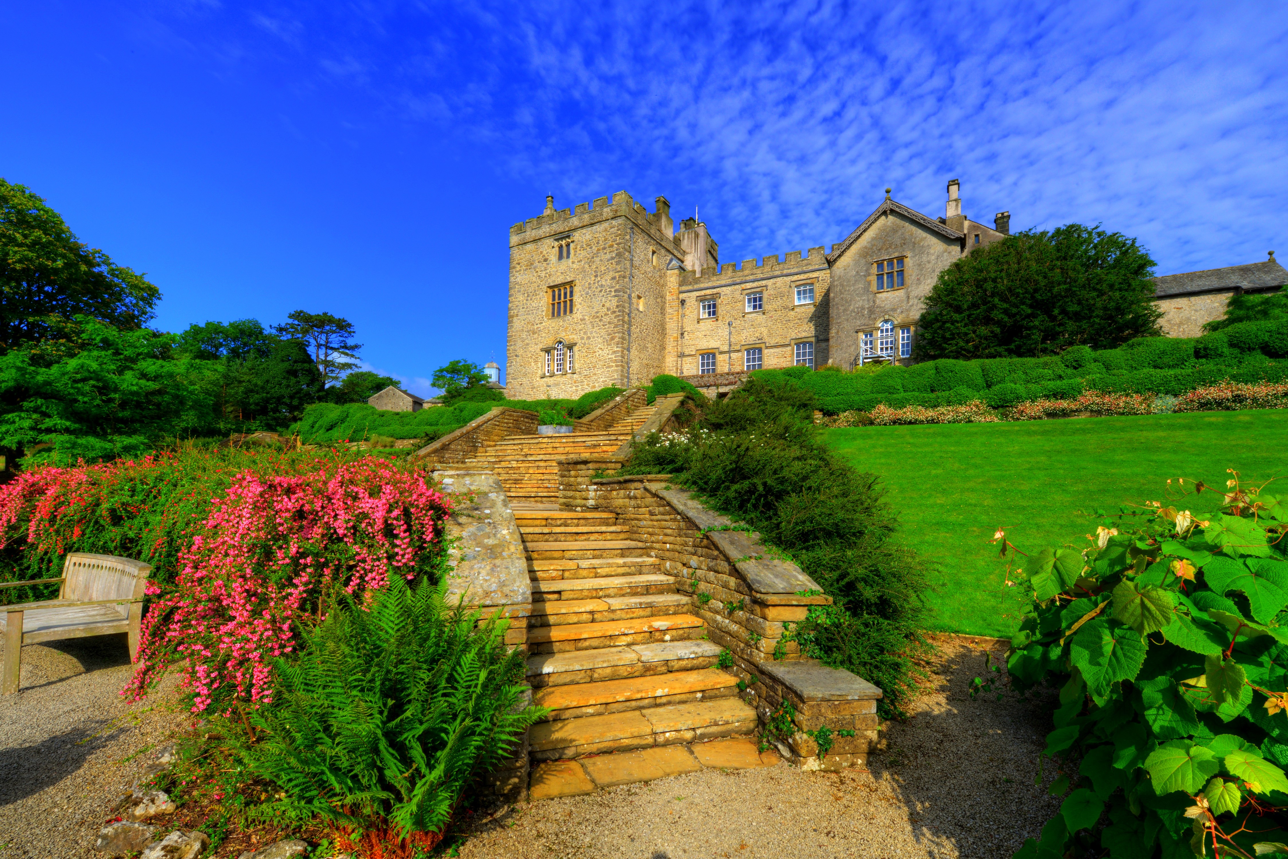 Sizergh Castle and Gardens in England HD Wallpaper
