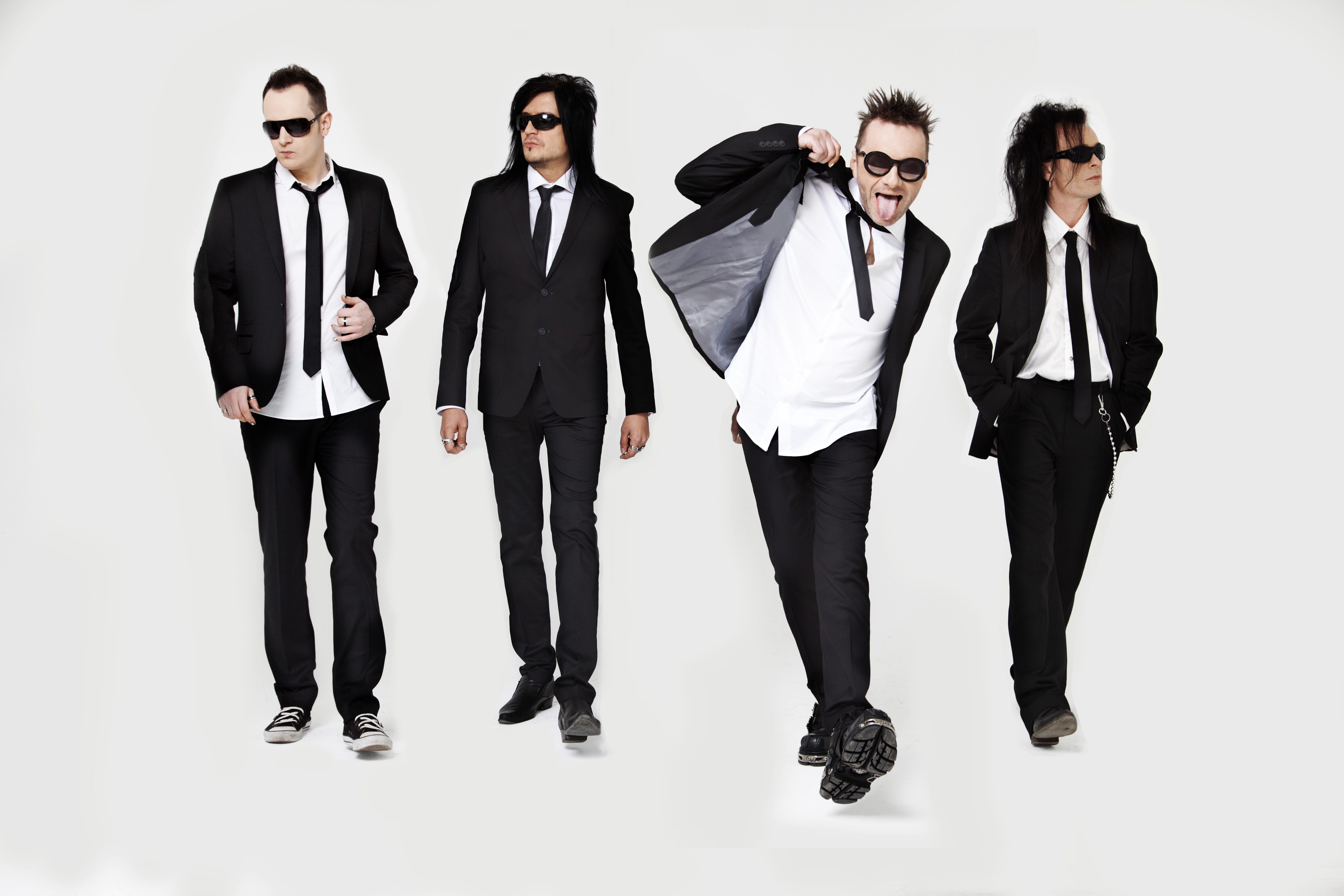 Four men in suits HD Wallpaper