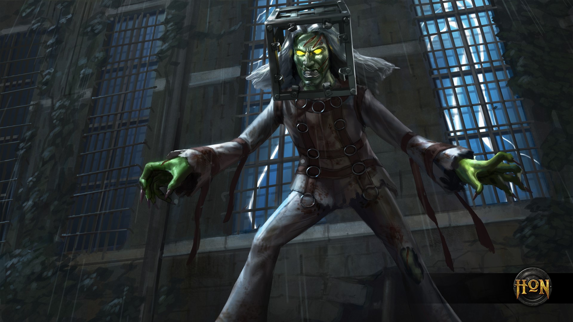 Madman in cage from Heroes of Newerth HD Wallpaper