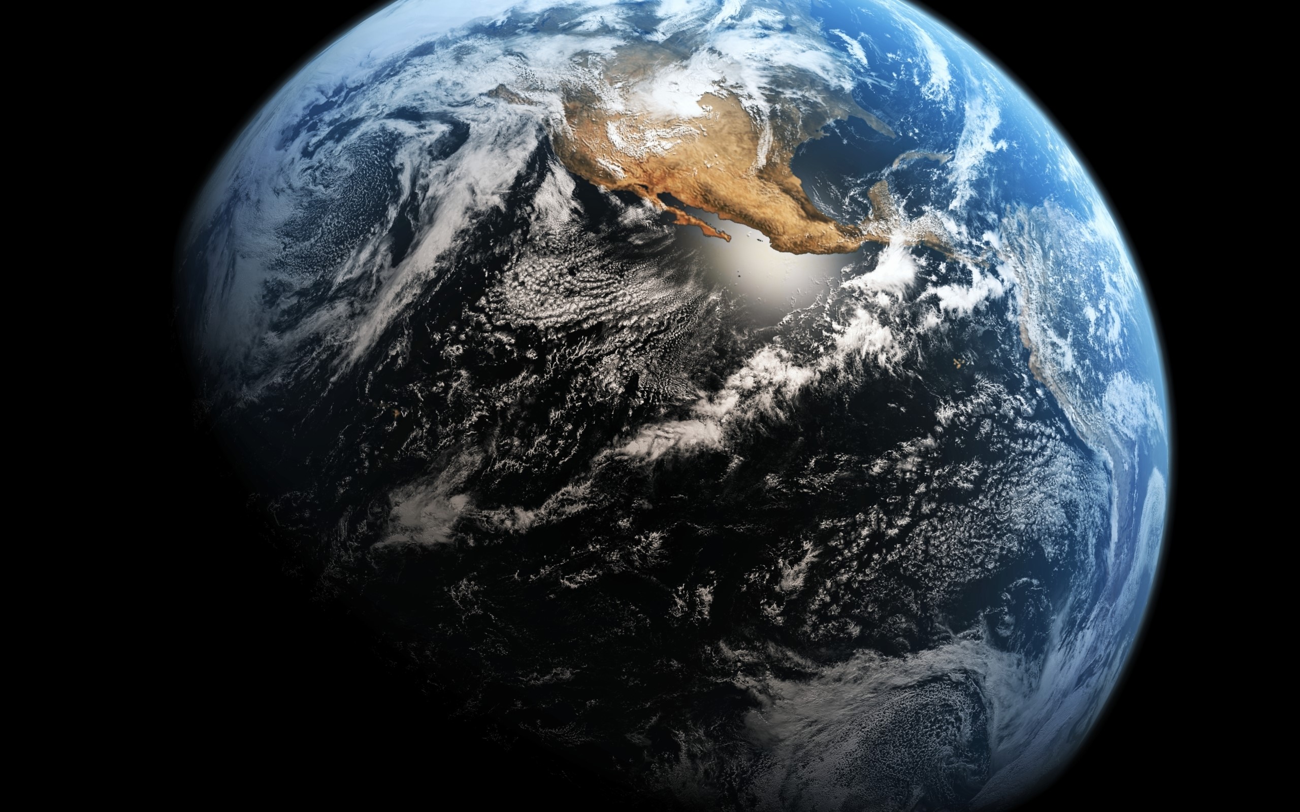 Earth from space showing North America HD Wallpaper