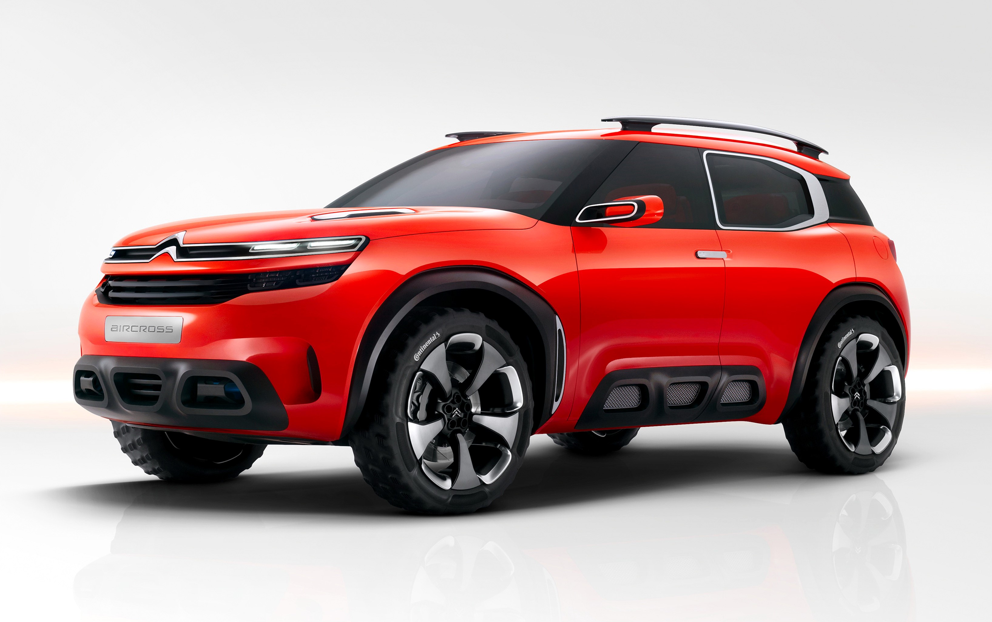 Red Citroen Aircross Concept Car HD Wallpaper
