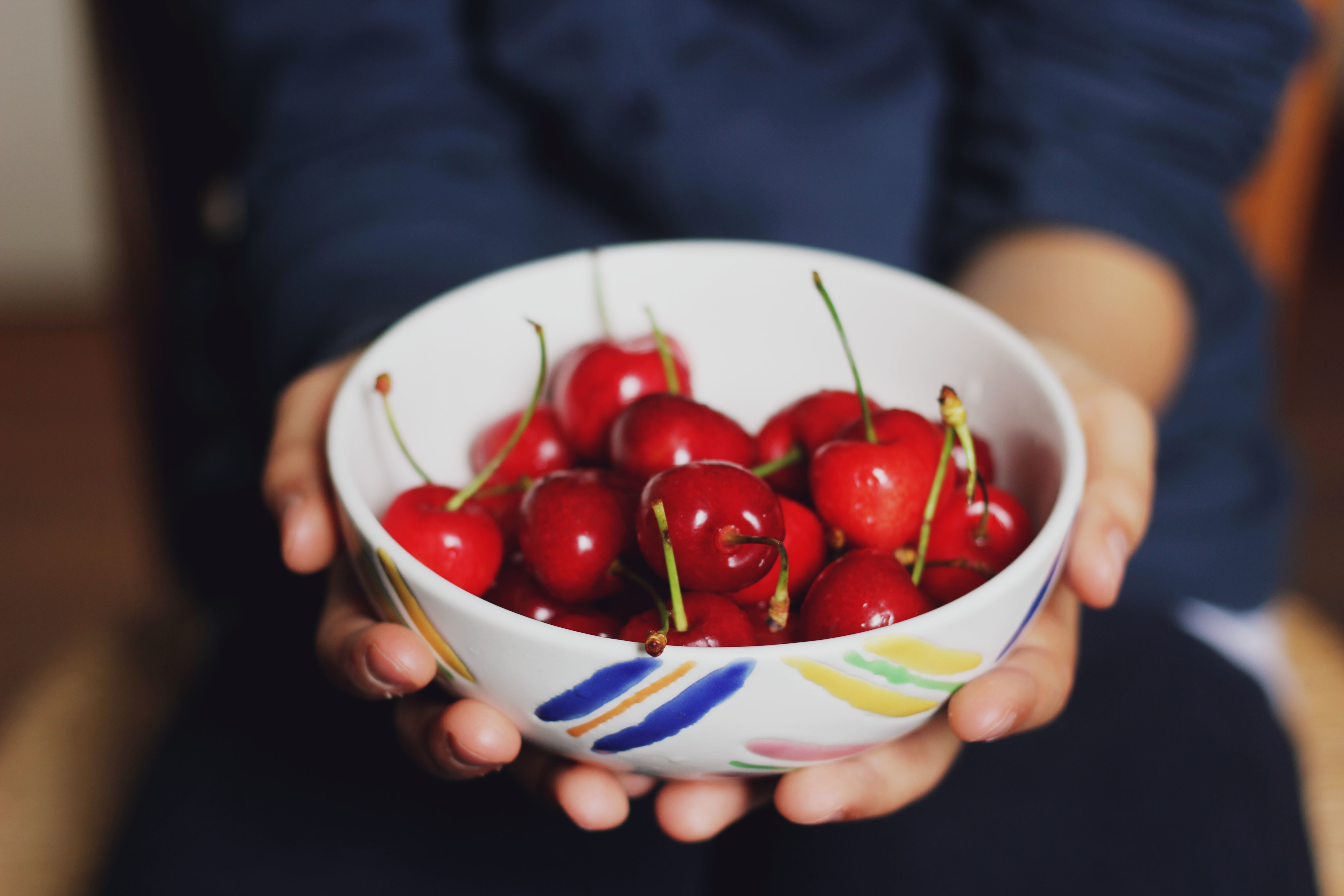 Bowl of Cherries HD Wallpaper